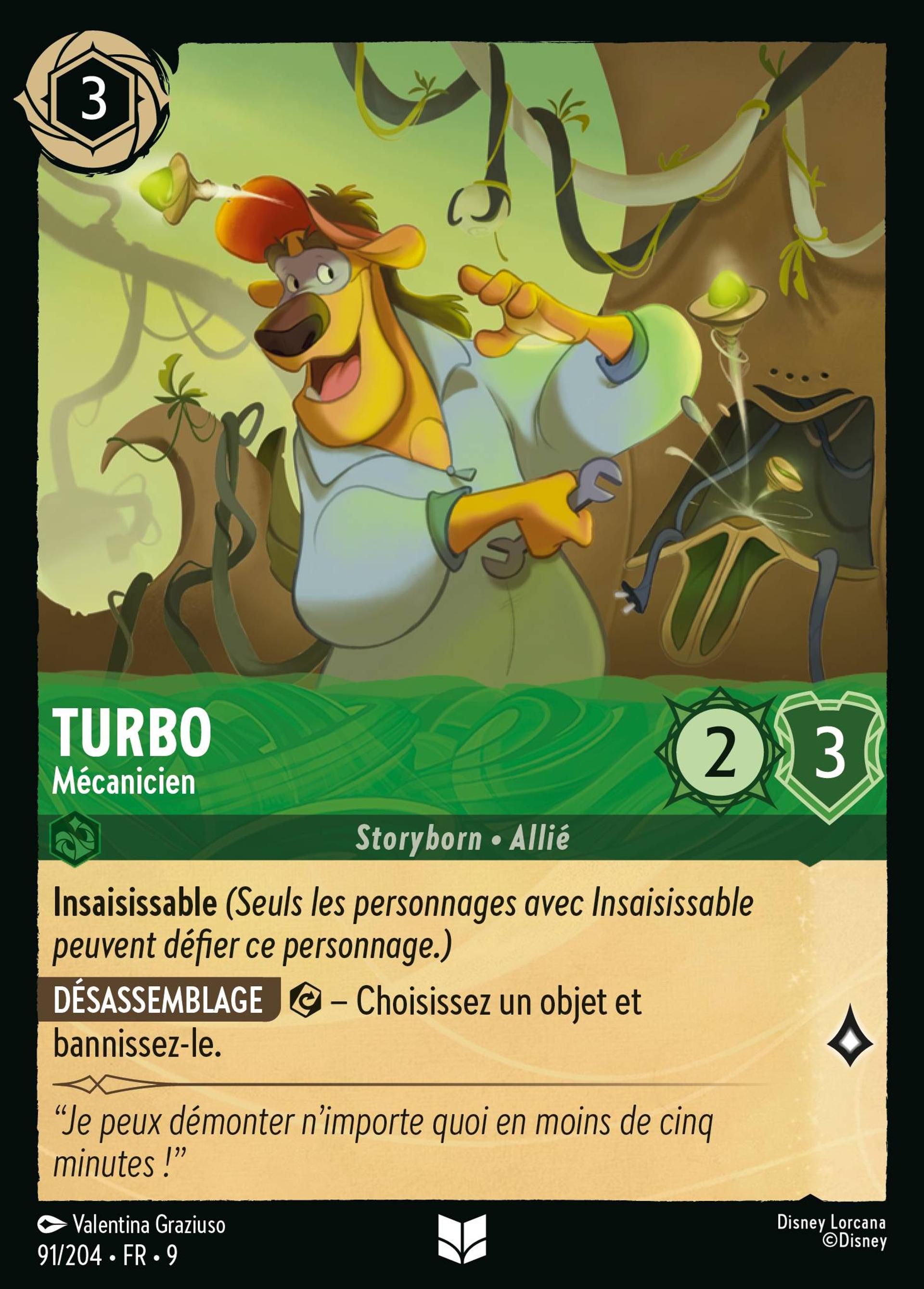 Turbo - Mécanicien — Fabled — Lorcana