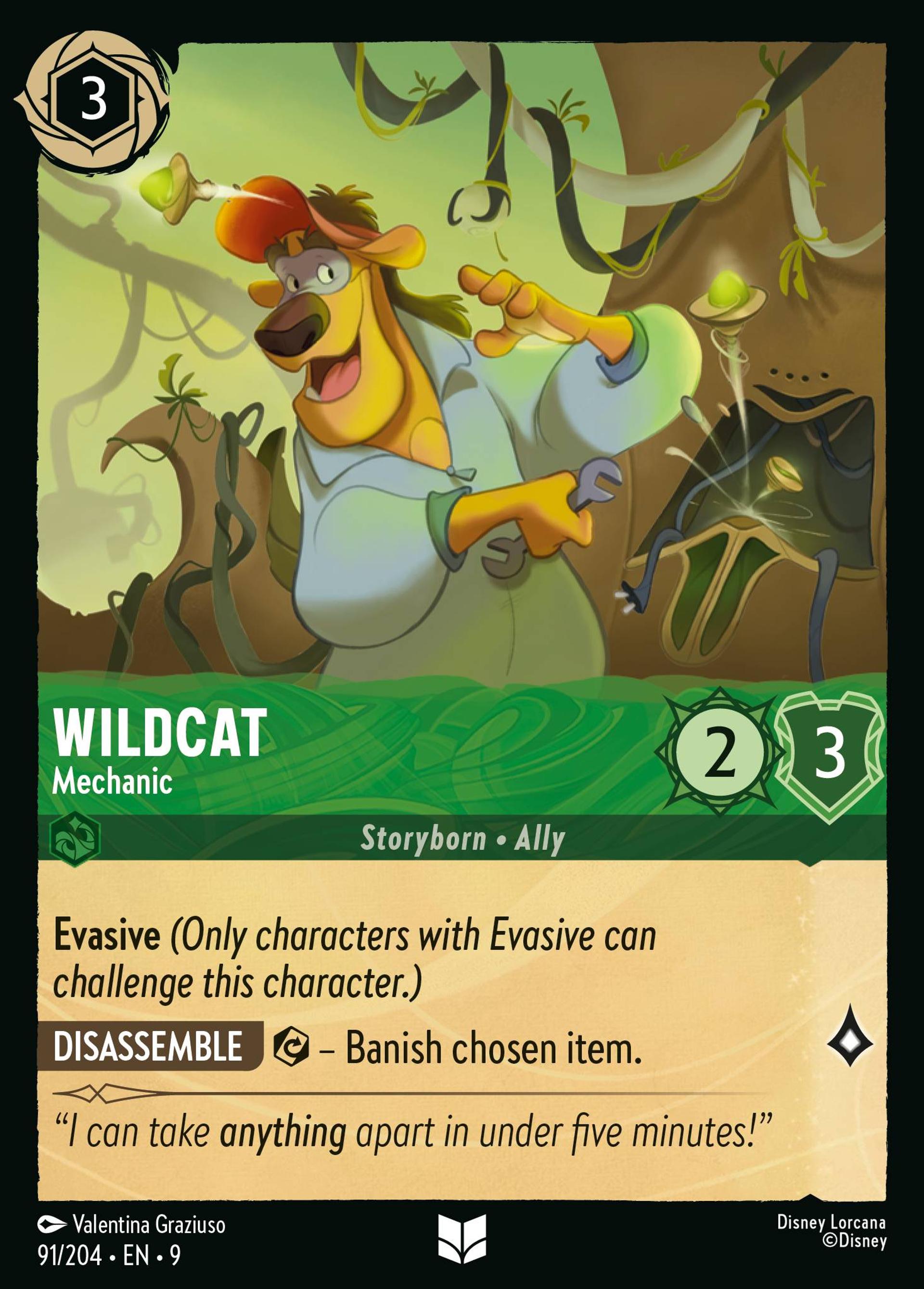 Wildcat - Mechanic — Fabled — Lorcana