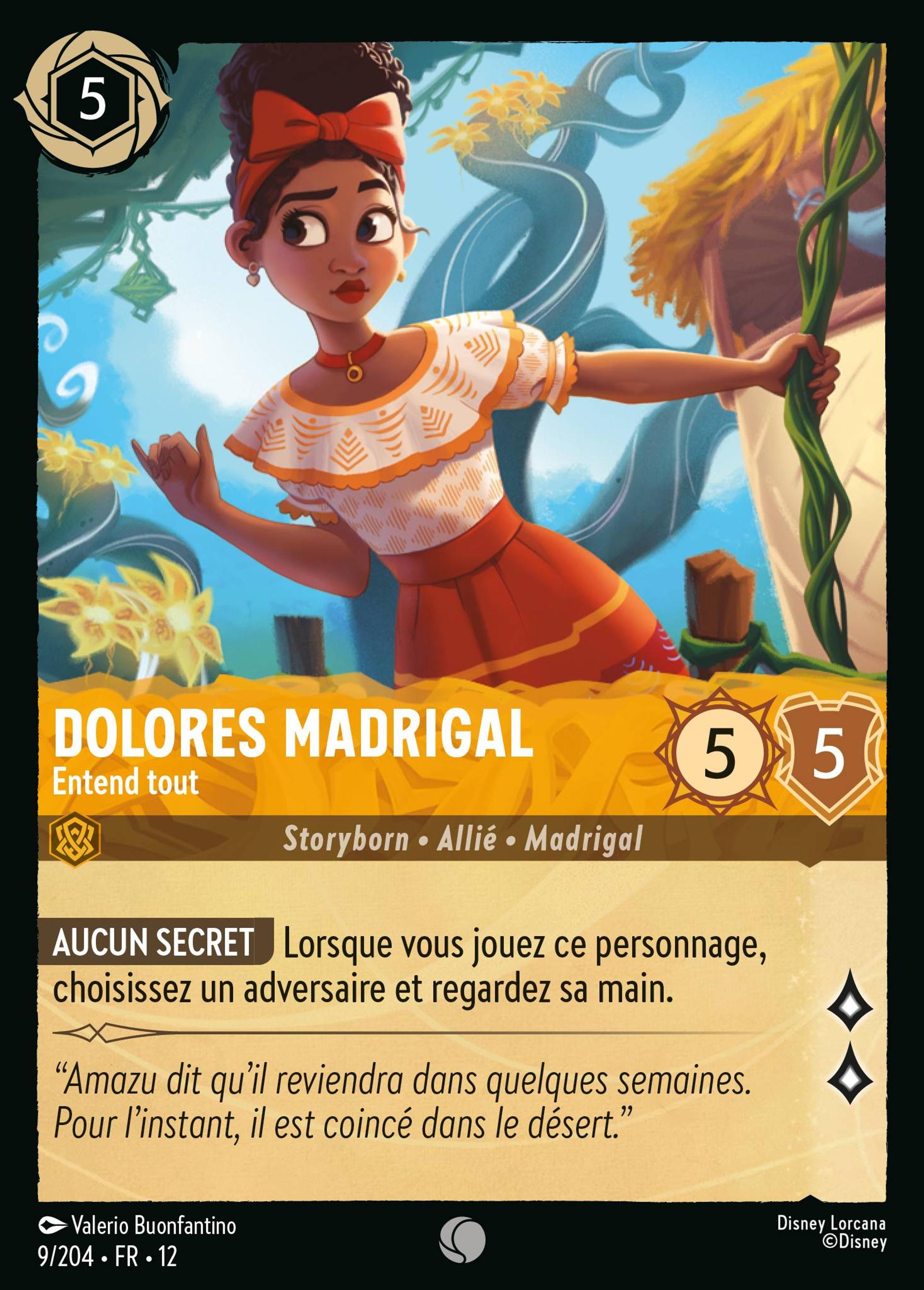 Dolores Madrigal - Entend tout — Wilds Unknown — Lorcana