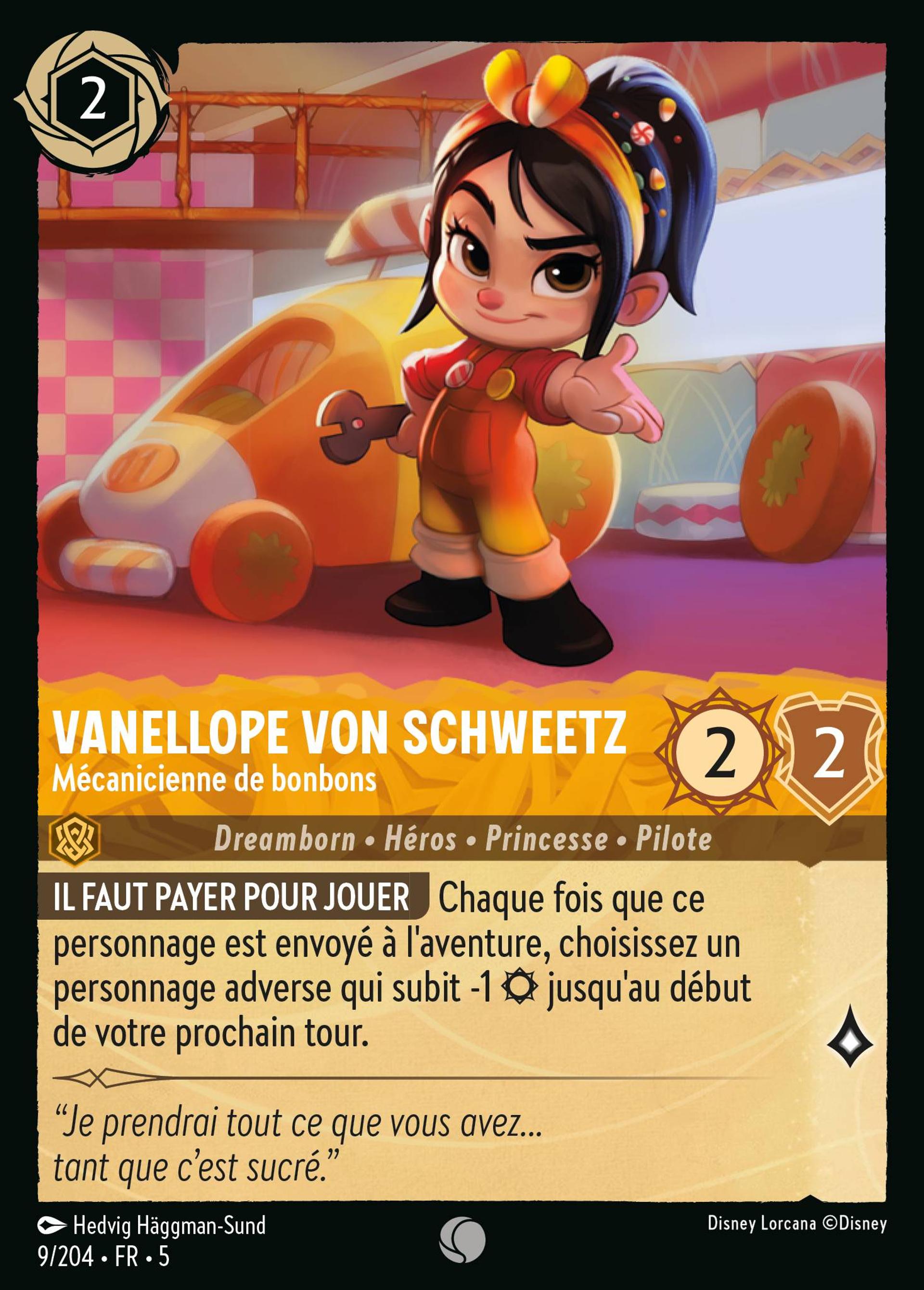 Vanellope von Schweetz - Mécanicienne de bonbons — Shimmering Skies — Lorcana