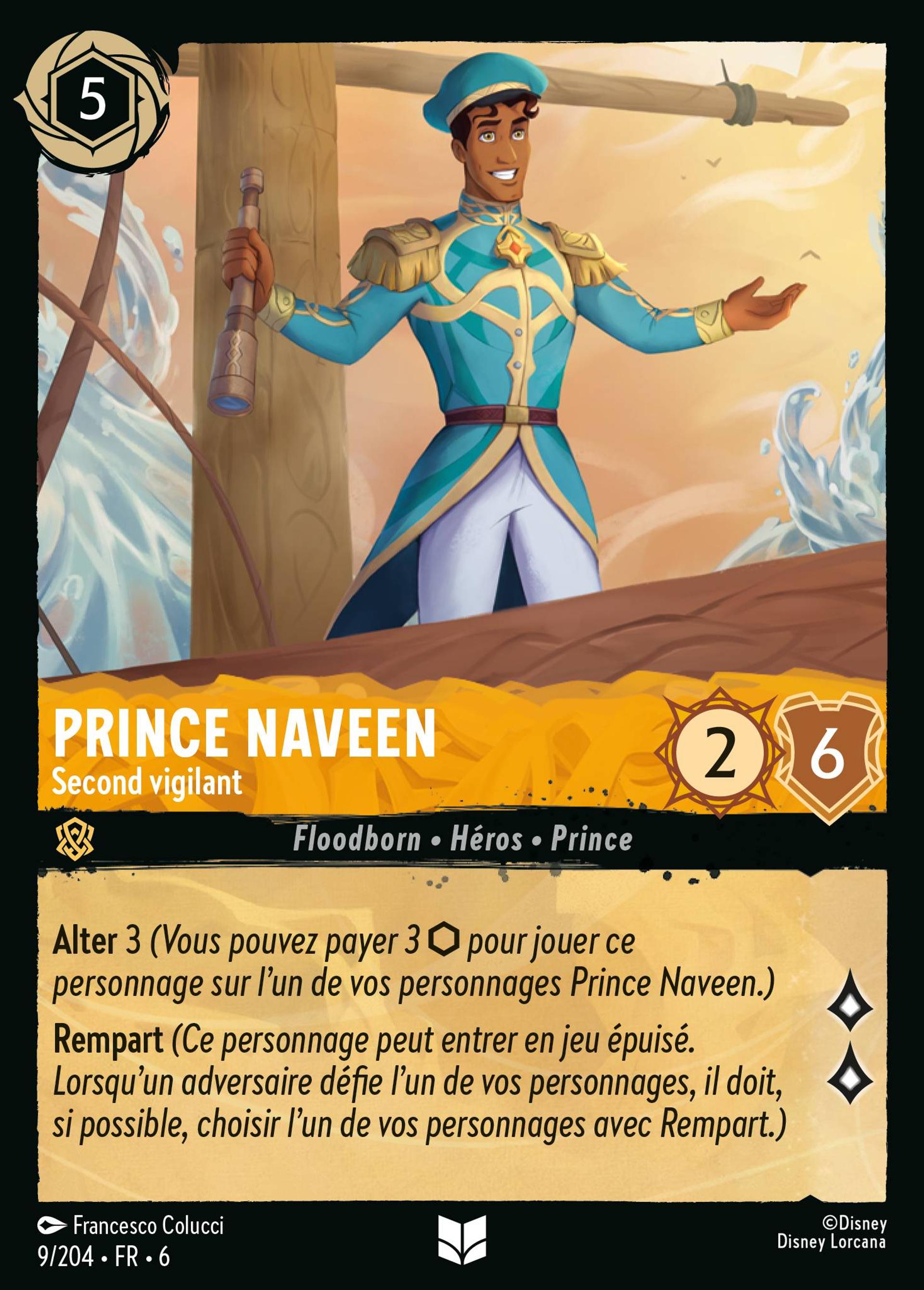 Prince Naveen - Second vigilant — Azurite Sea — Lorcana