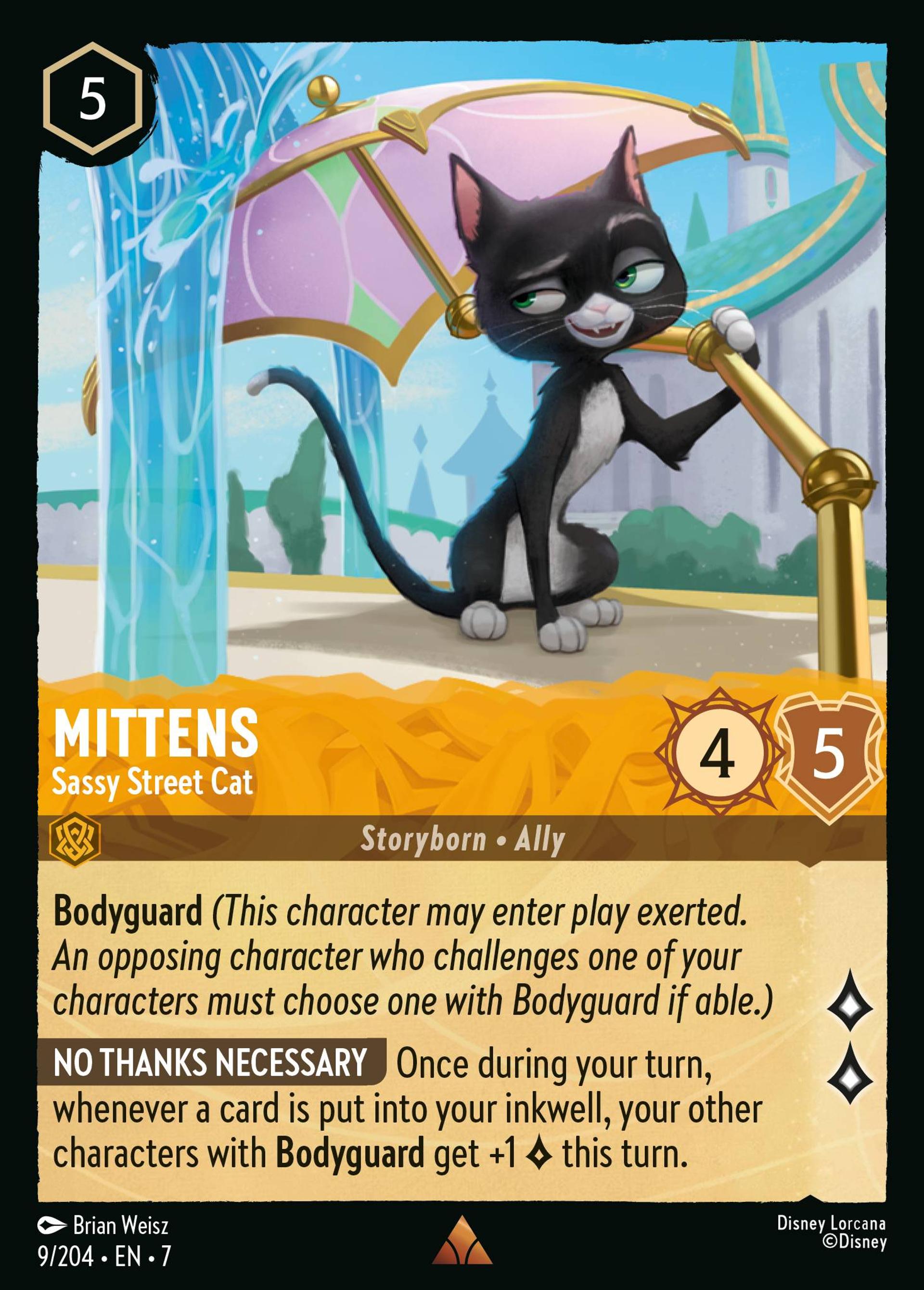 Mittens - Sassy Street Cat — Archazia's Island — Lorcana