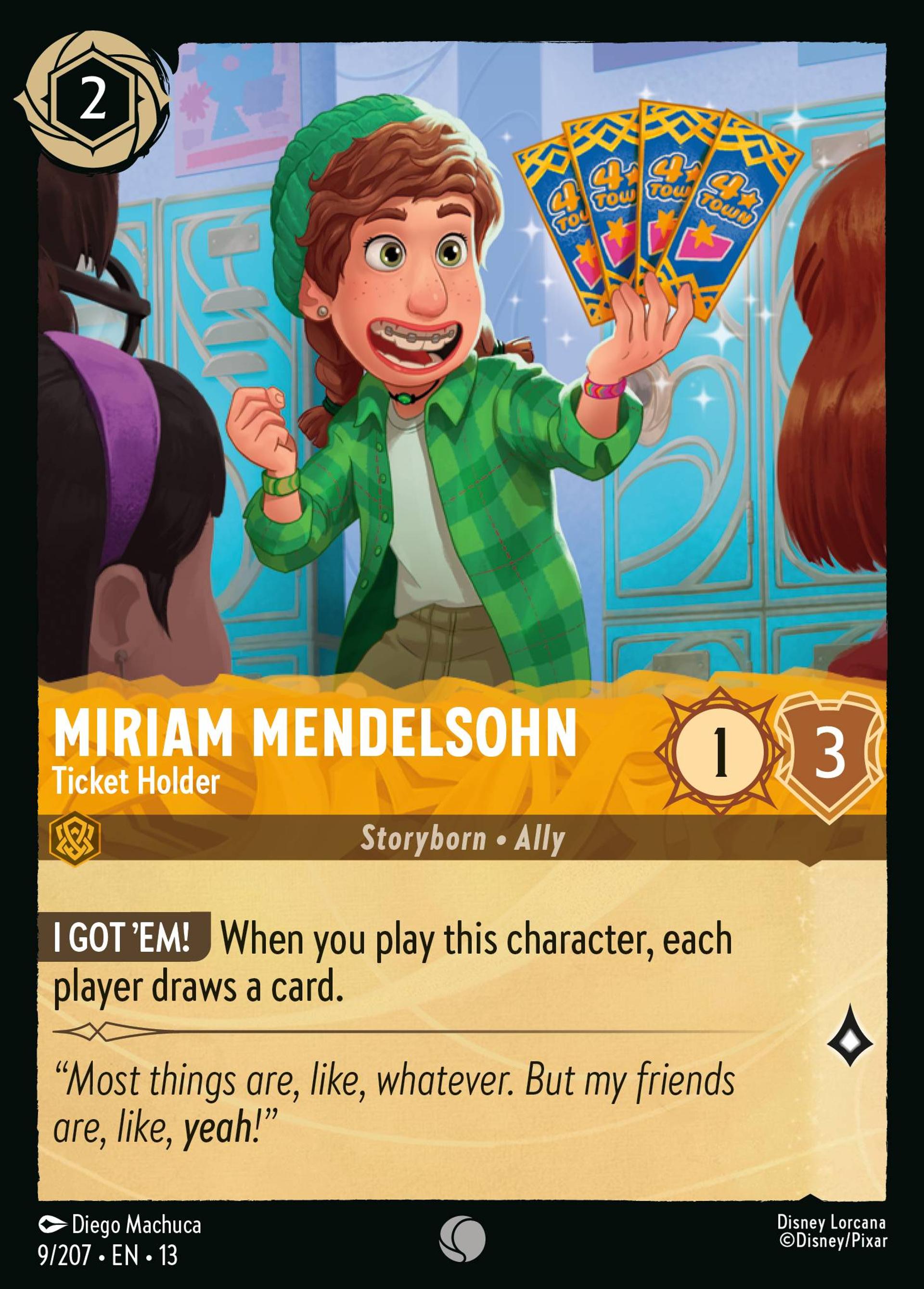 Miriam Mendelsohn - Ticket Holder — Attack of the Vine! — Lorcana