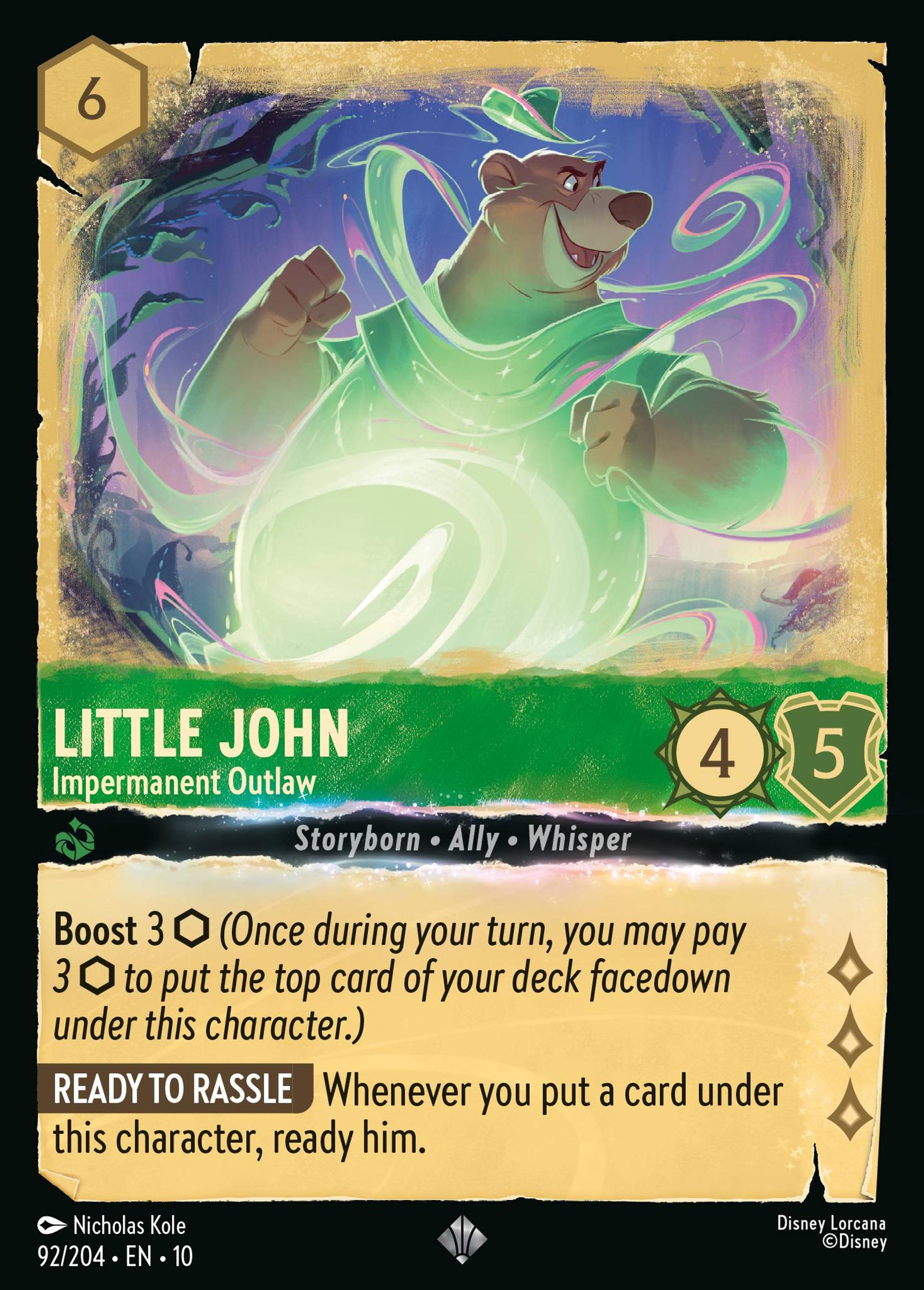 Little John - Impermanent Outlaw — Whispers in the Well — Lorcana