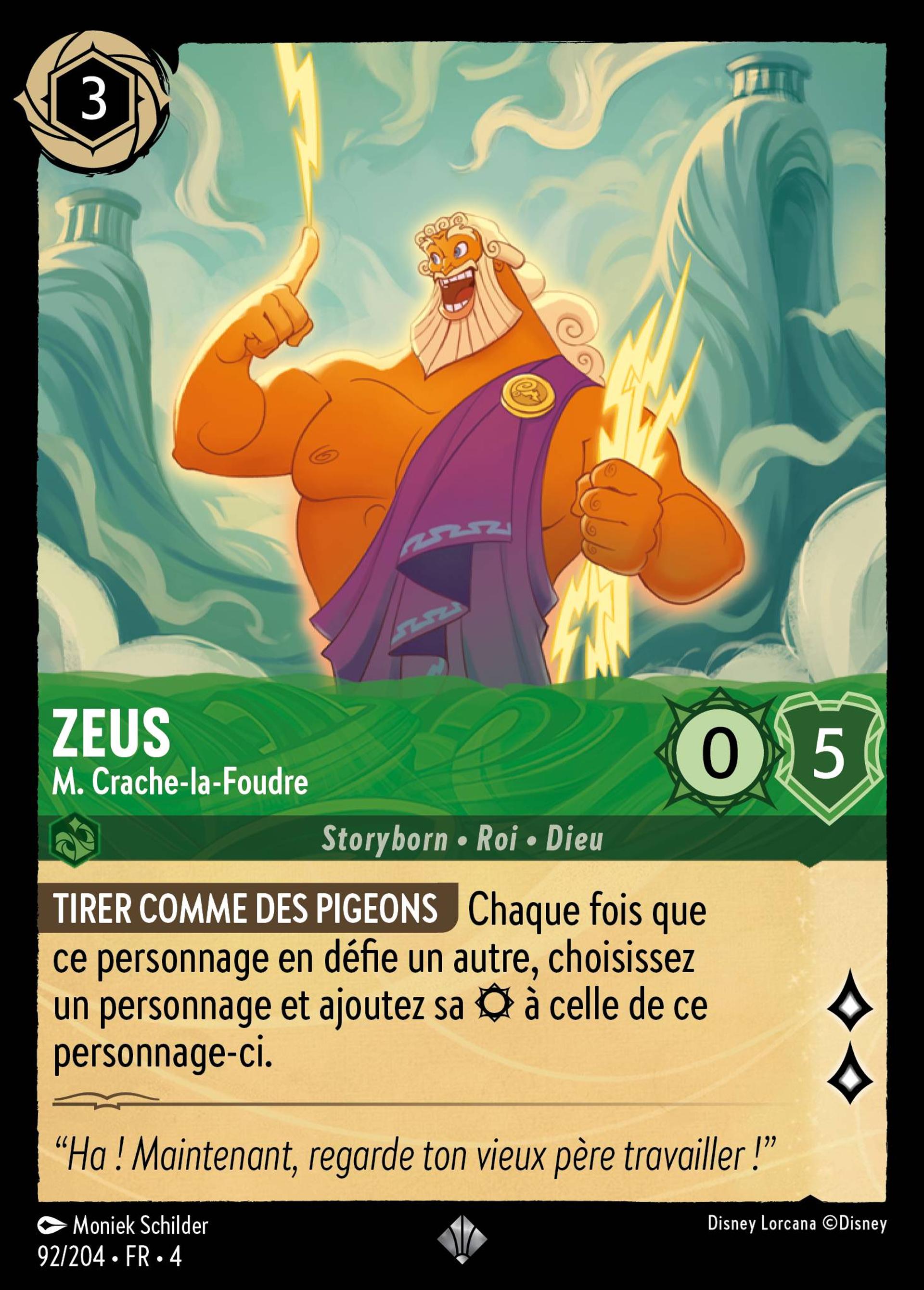 Zeus - M. Crache-la-Foudre — Ursula's Return — Lorcana