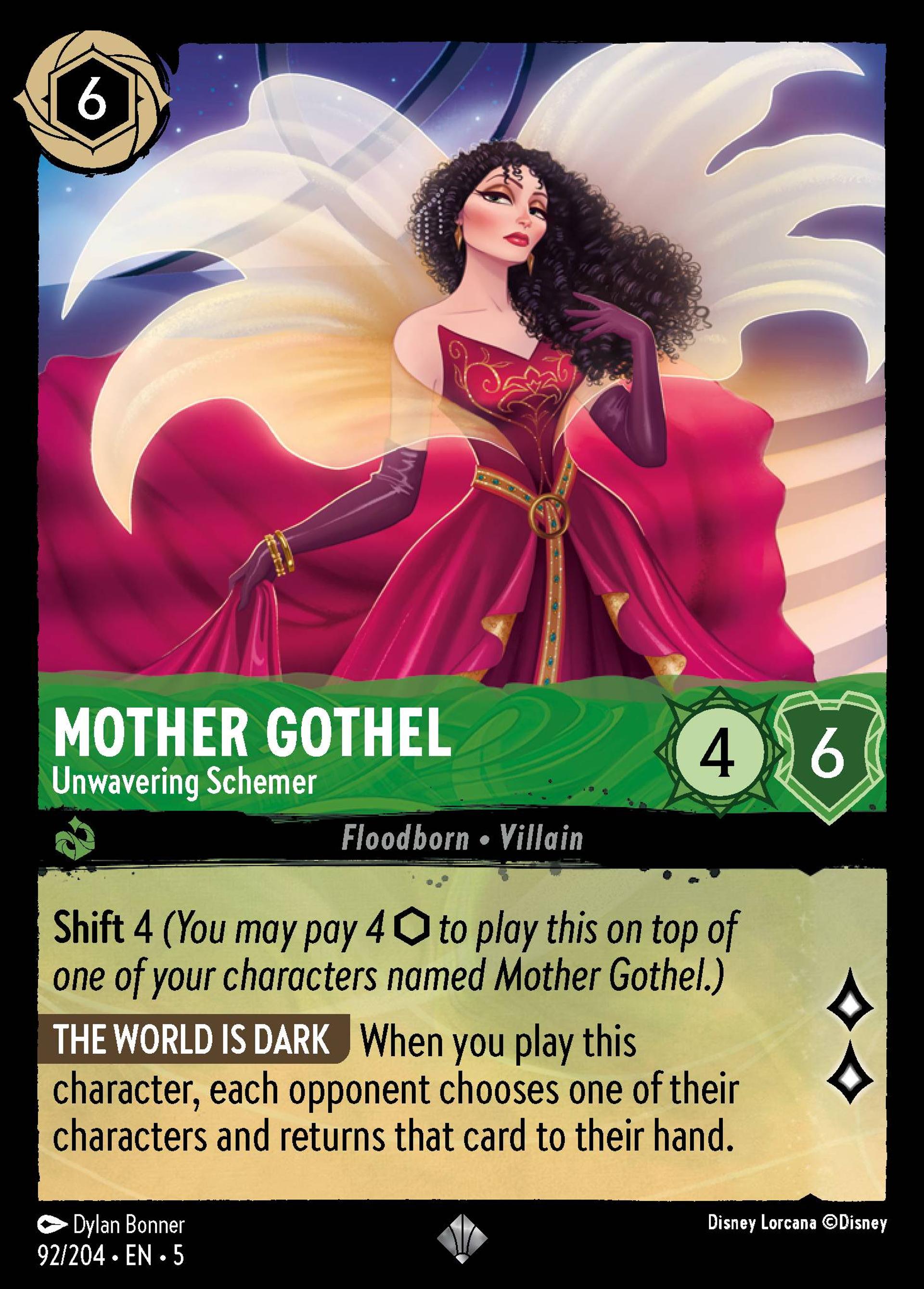 Mother Gothel - Unwavering Schemer — Shimmering Skies — Lorcana