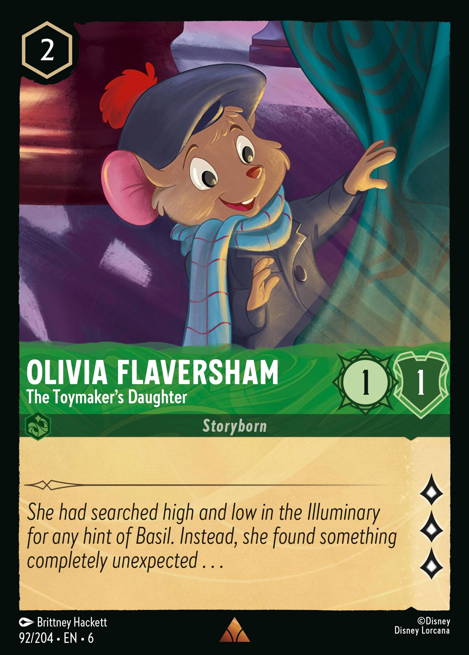 Olivia Flaversham - The Toymaker's Daughter — Azurite Sea — Lorcana