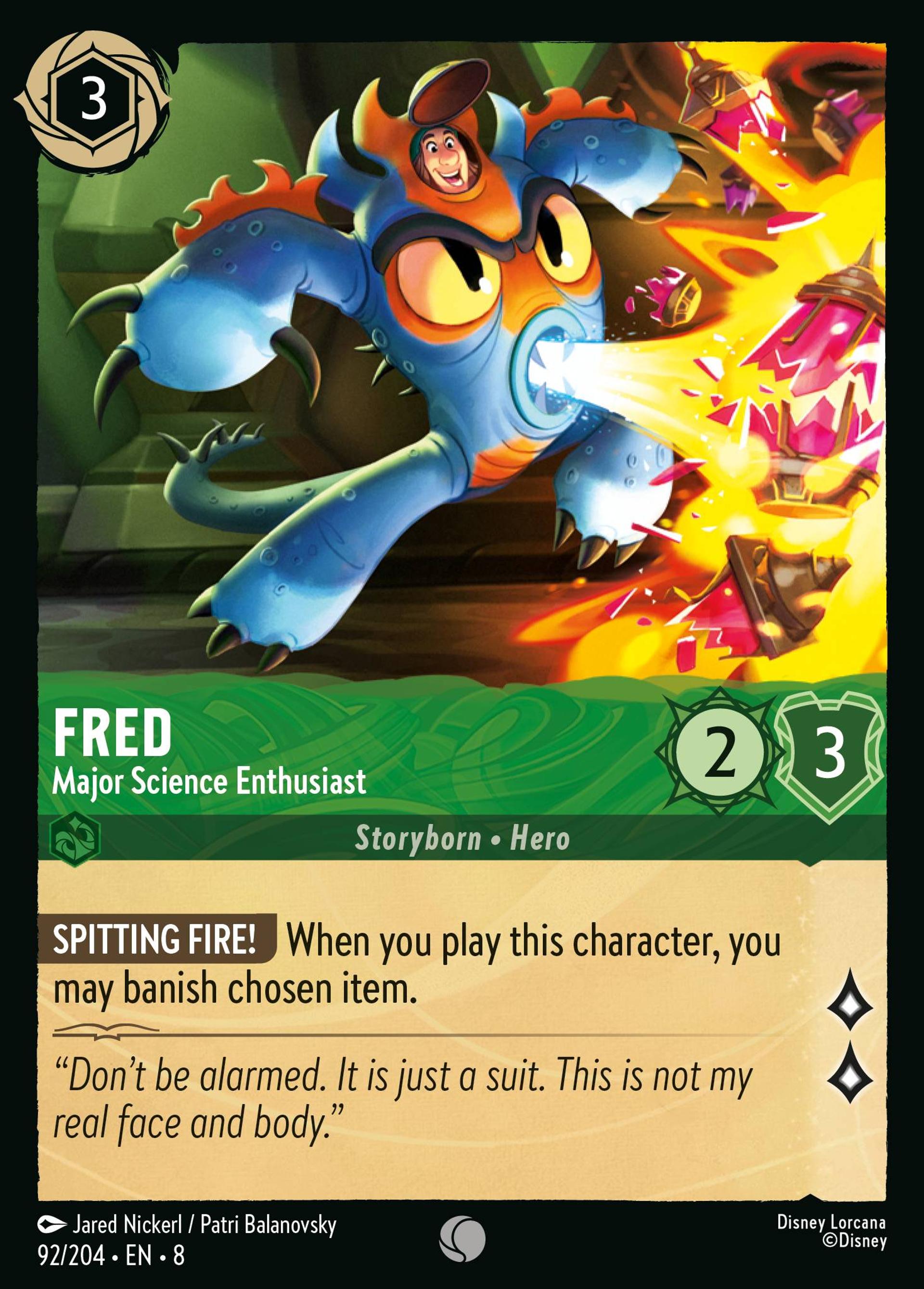 Fred - Adore la science — The Reign of Jafar — Lorcana