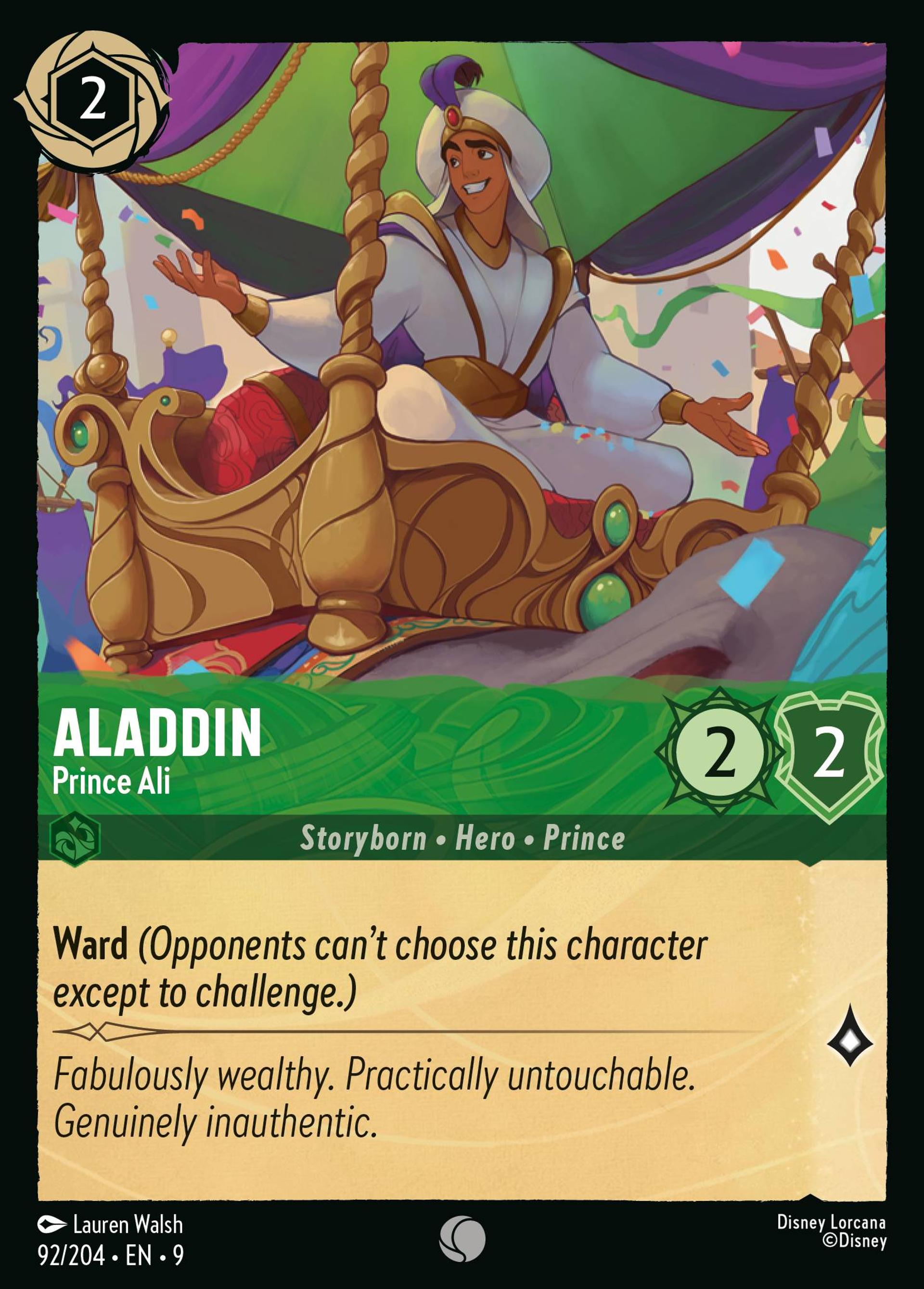 Aladdin - Prince Ali — Fabled — Lorcana