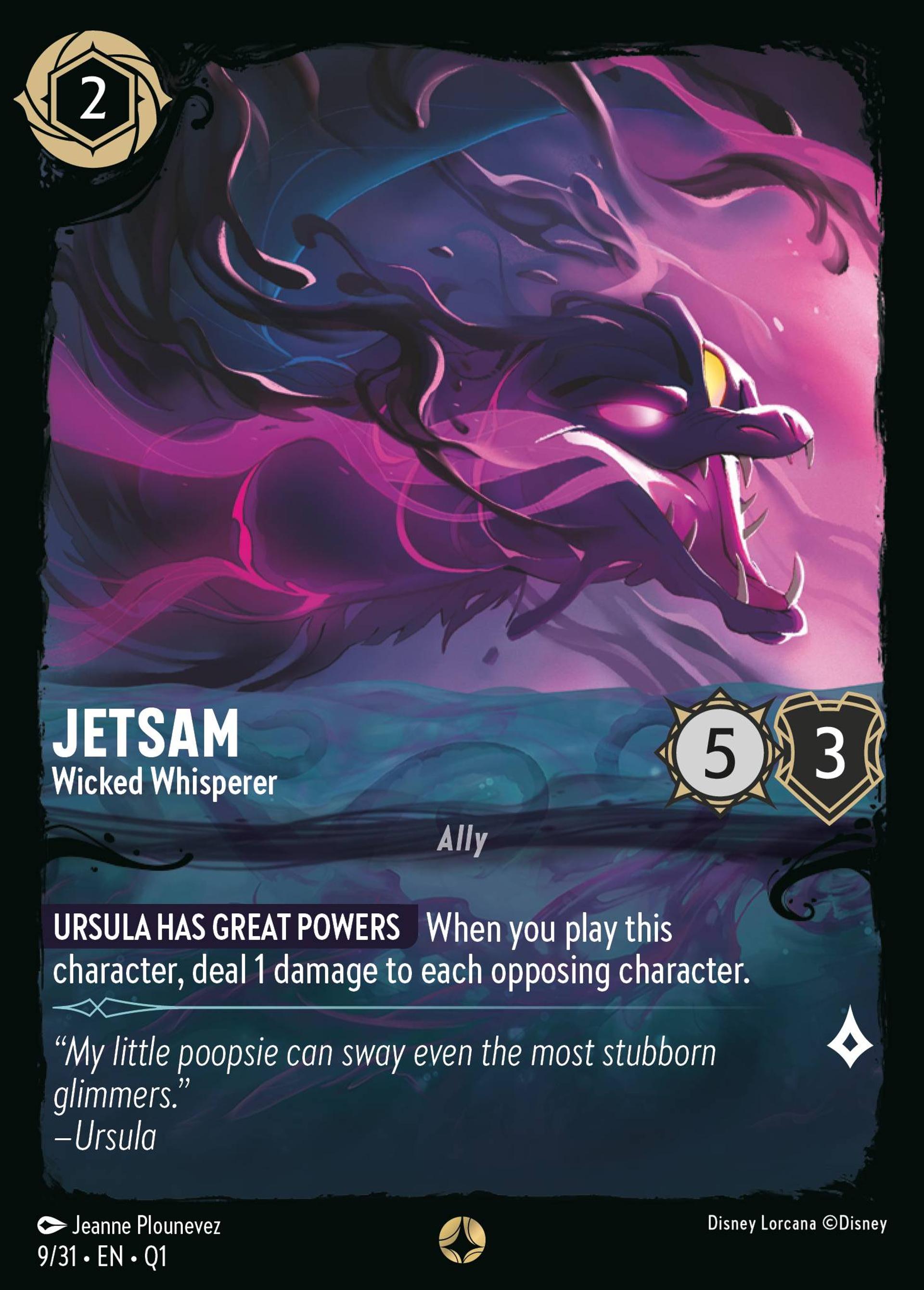 Jetsam - Wicked Whisperer — Illumineer's Quest: Deep Trouble — Lorcana