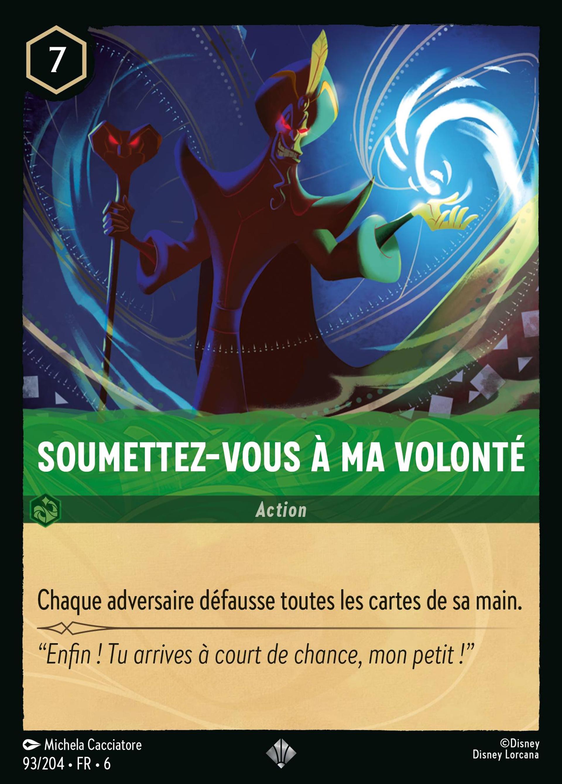 Soumettez-vous à ma volonté — Azurite Sea — Lorcana