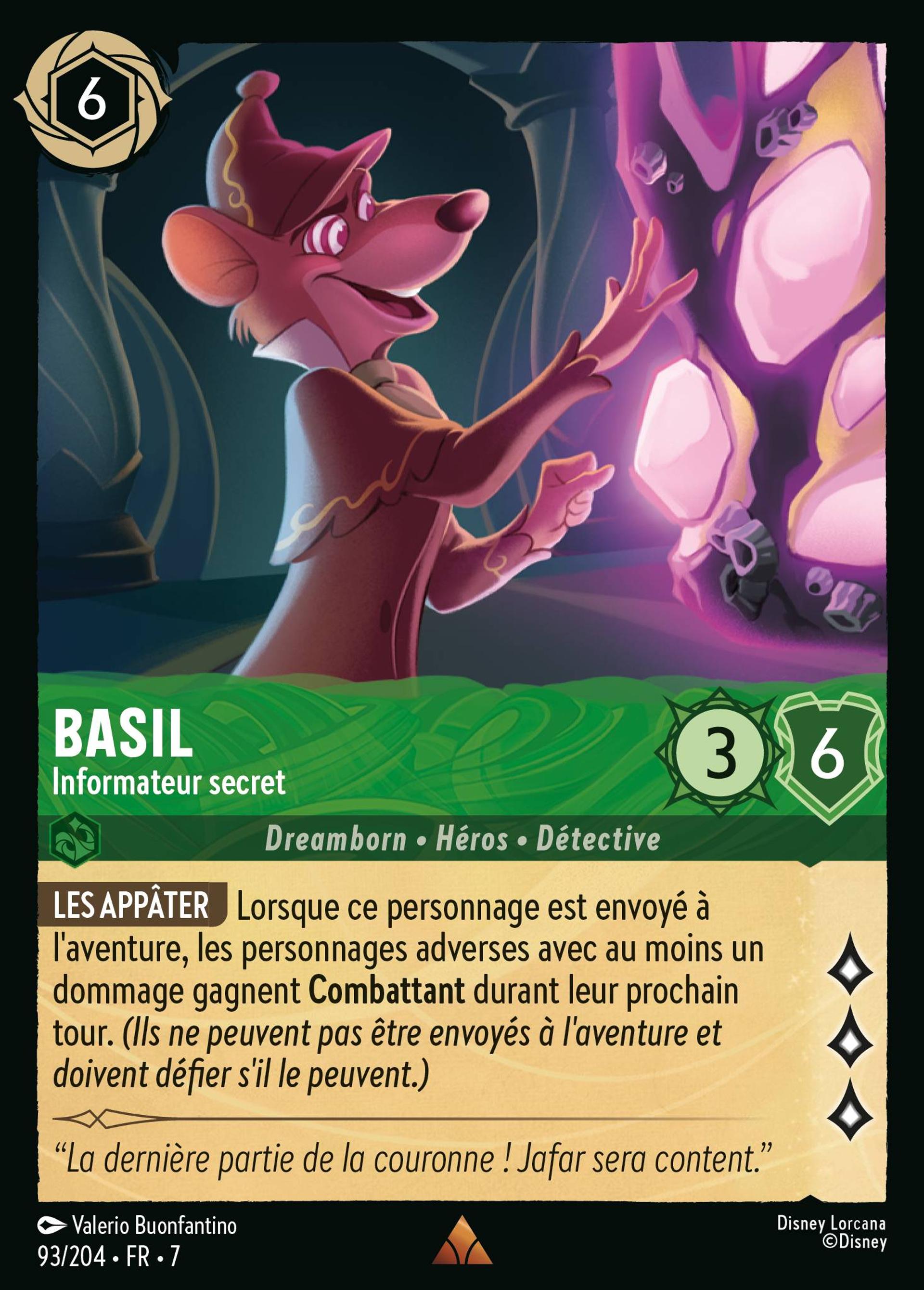 Basil - Informateur secret — Archazia's Island — Lorcana