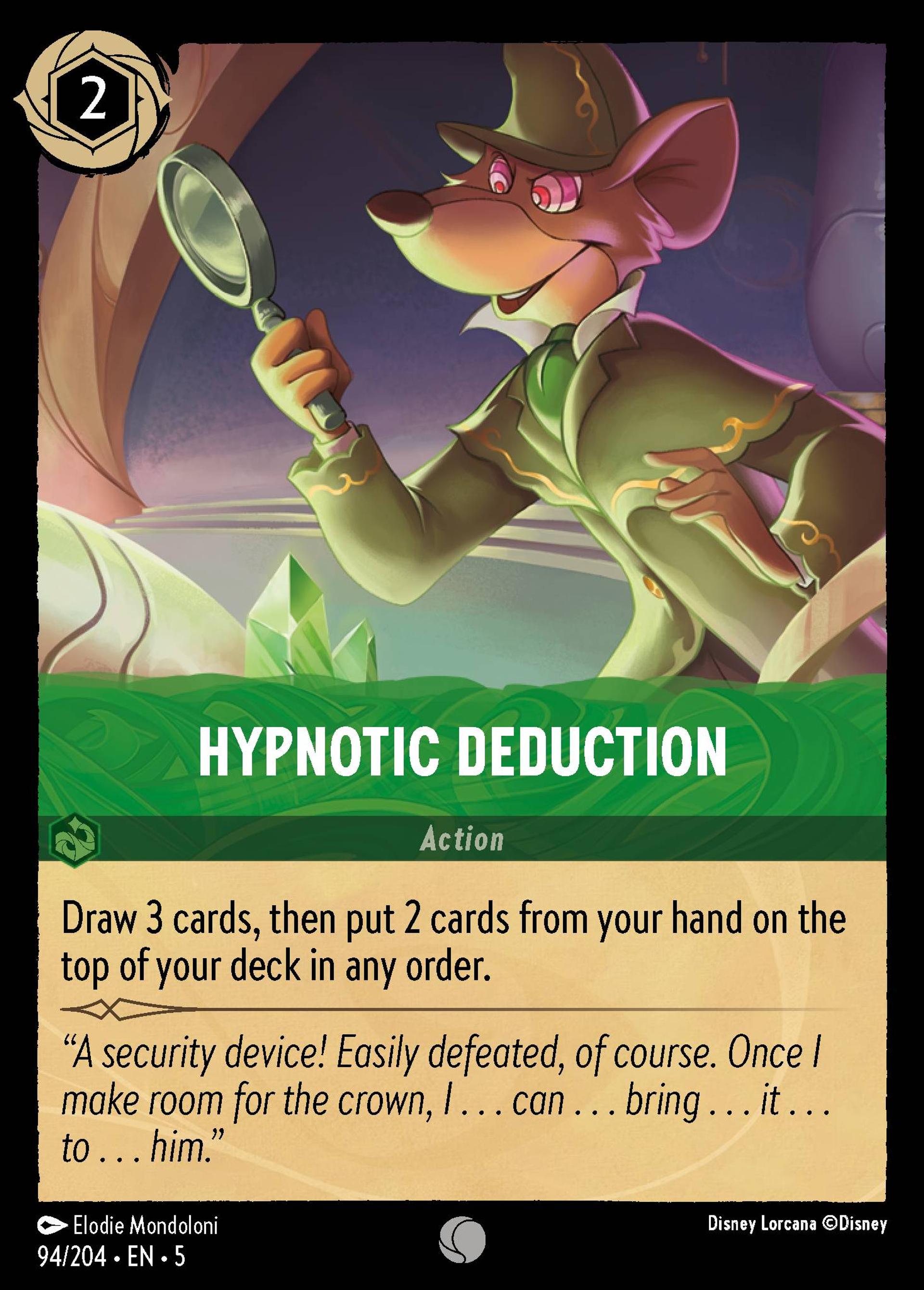 Déduction sous hypnose — Shimmering Skies — Lorcana