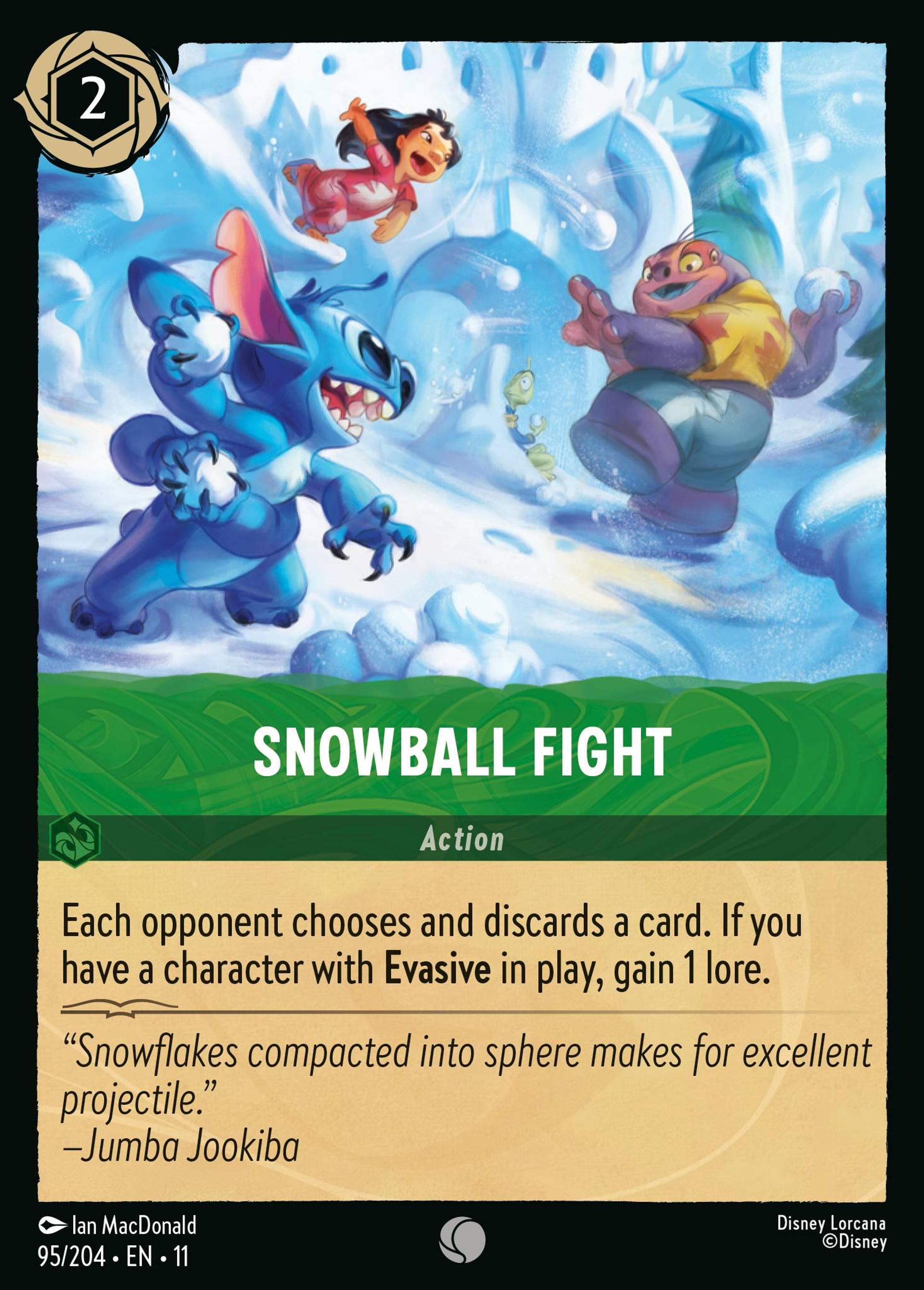 Bataille de boules de neige — Winterspell — Lorcana