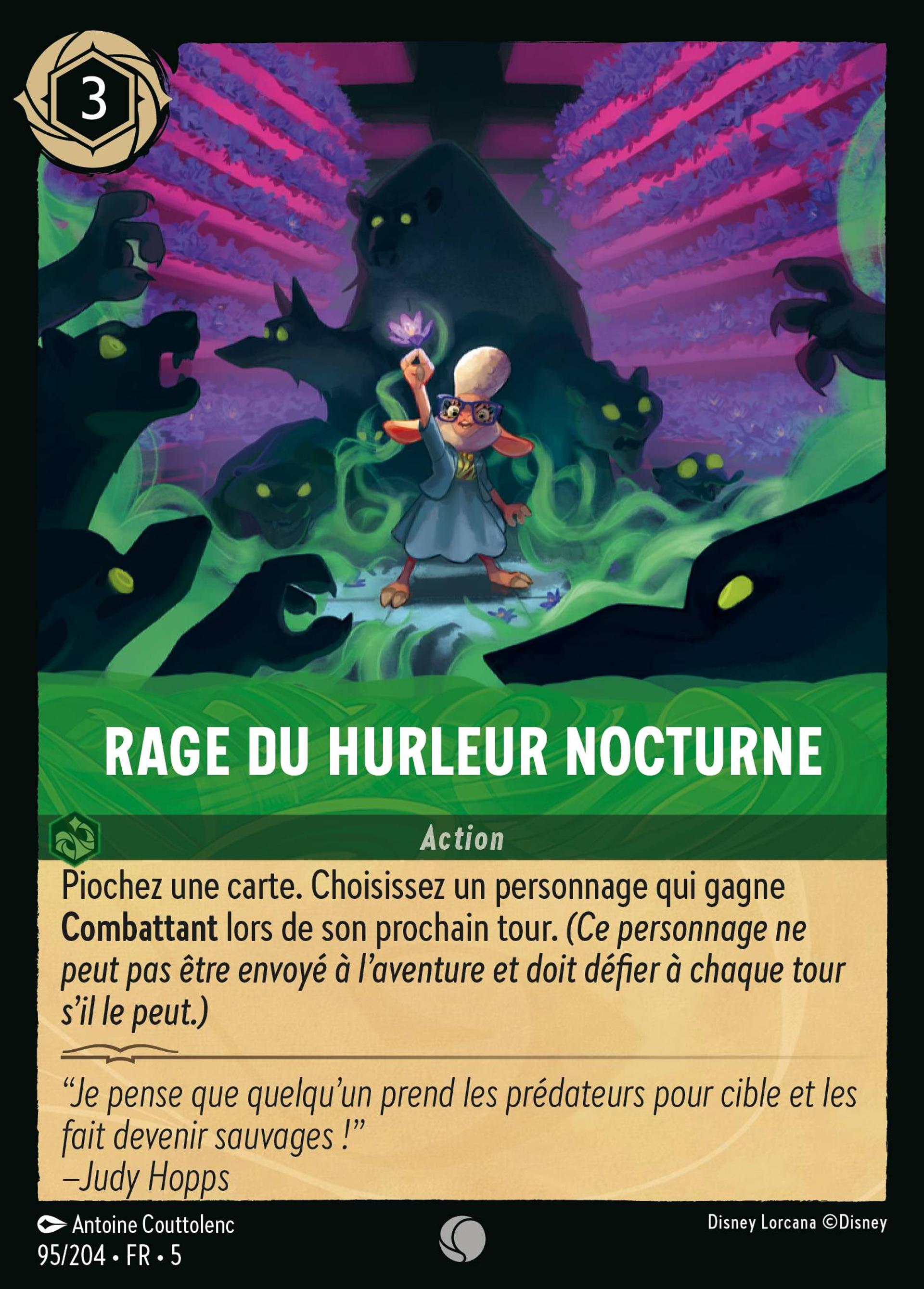 Rage du Hurleur nocturne — Shimmering Skies — Lorcana