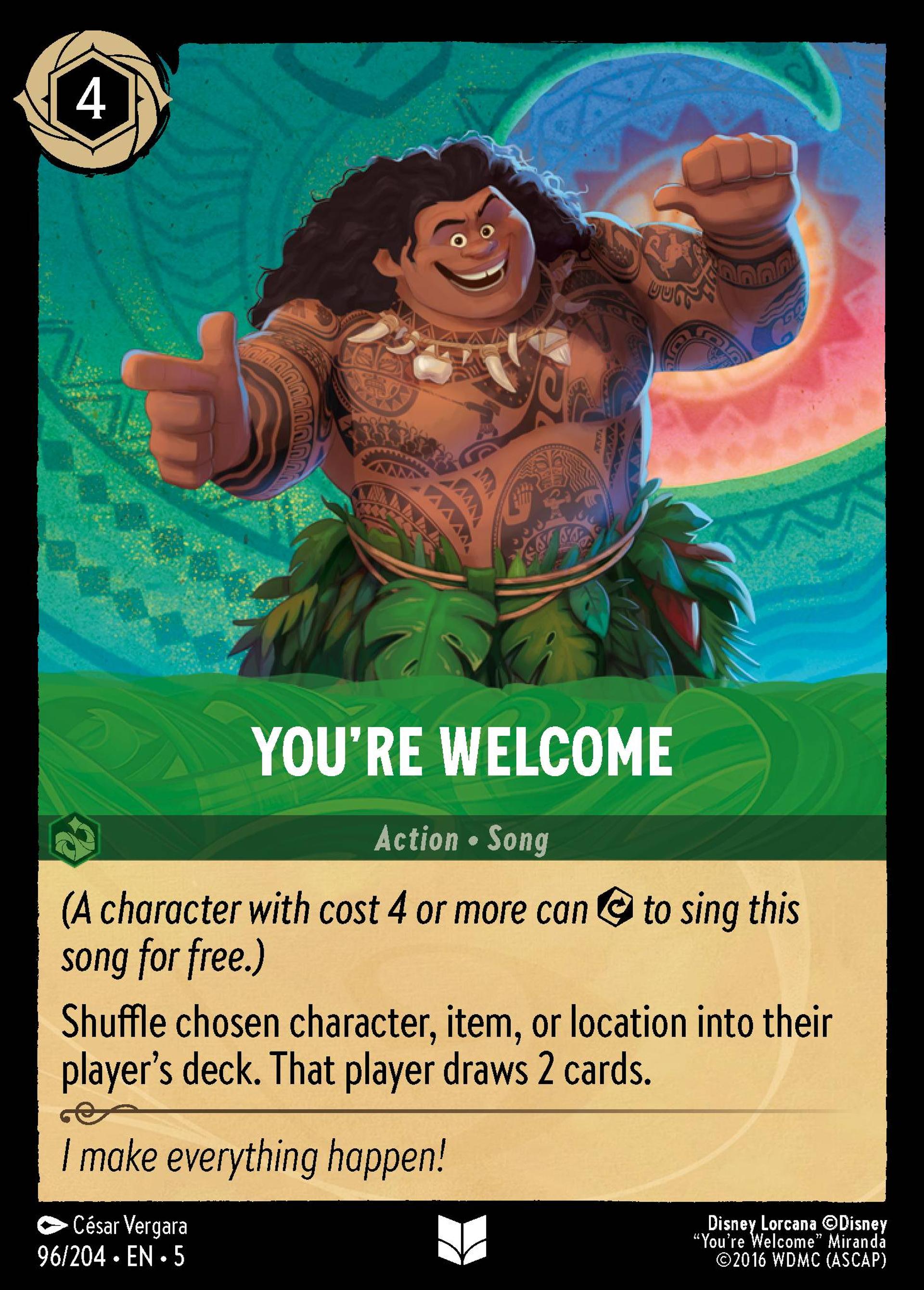 You're Welcome — Shimmering Skies — Lorcana