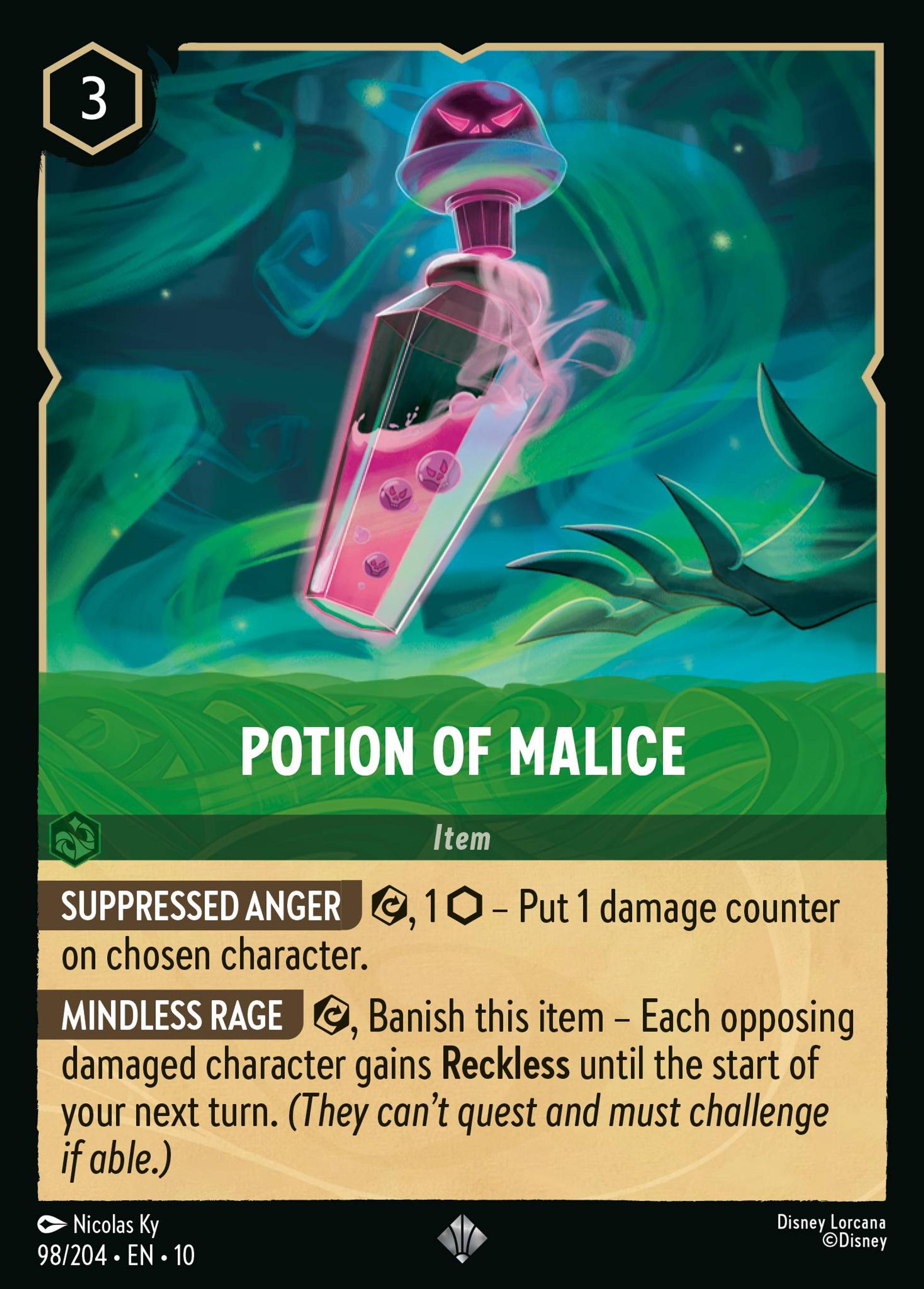 Potion of Malice — Whispers in the Well — Lorcana