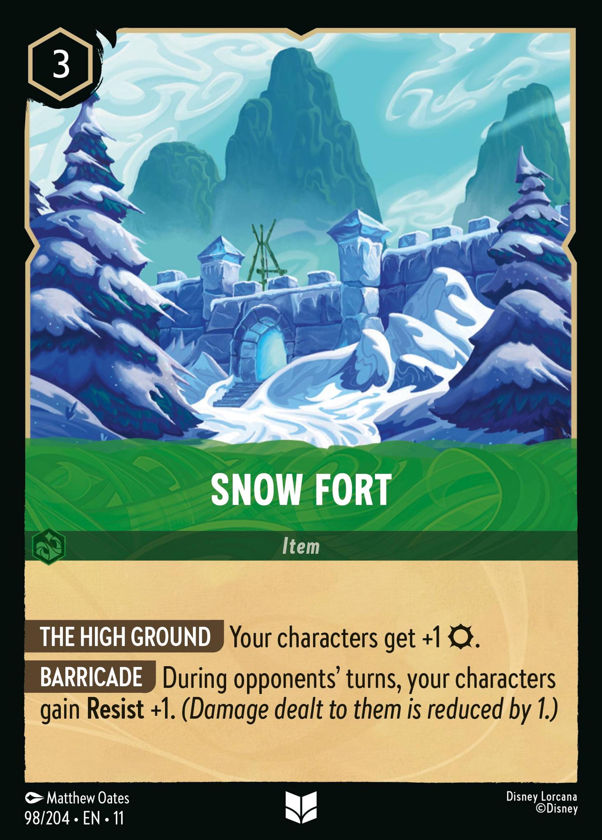 Snow Fort — Winterspell — Lorcana
