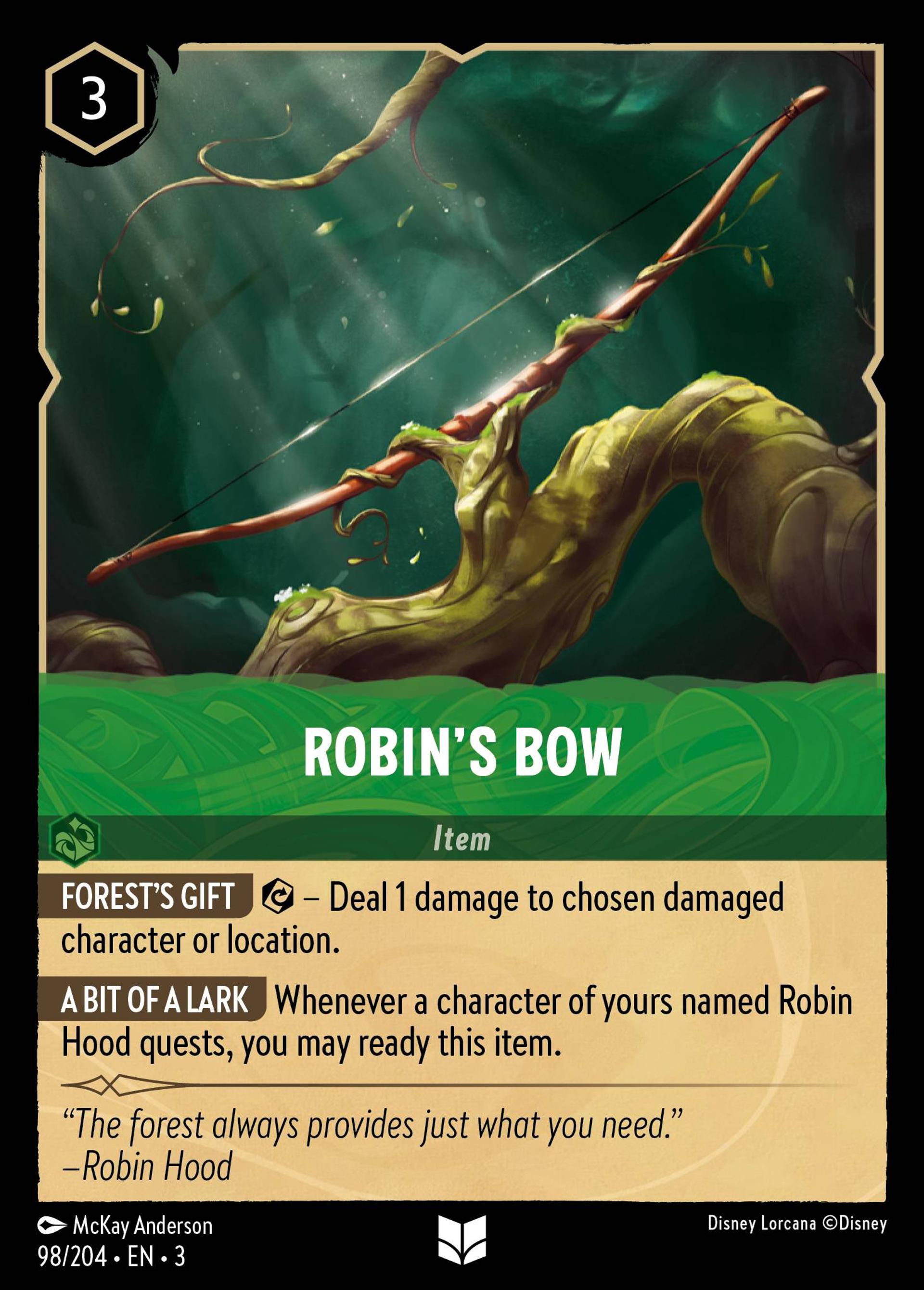 Robin's Bow — Into the Inklands — Lorcana