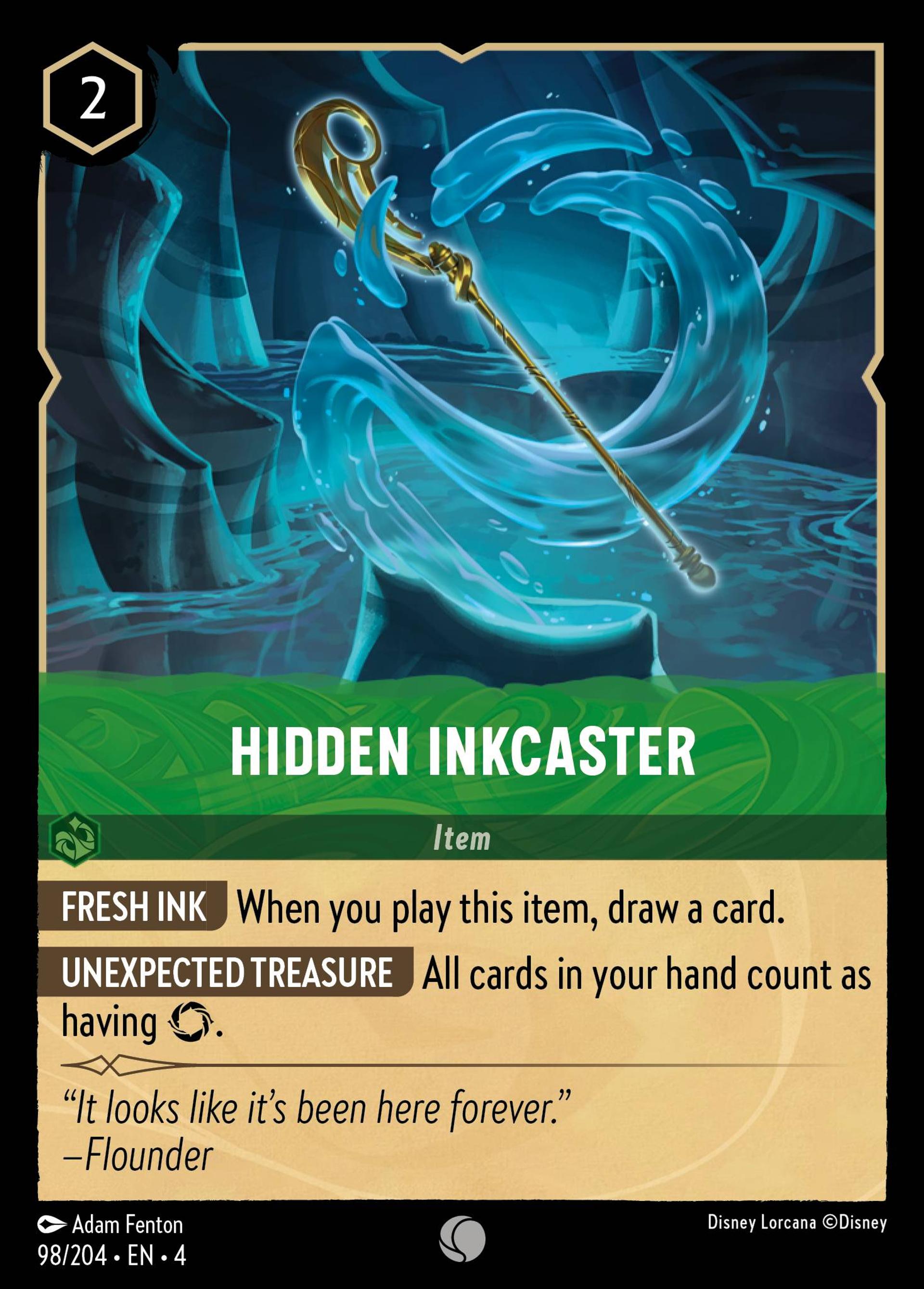 Hidden Inkcaster — Ursula's Return — Lorcana