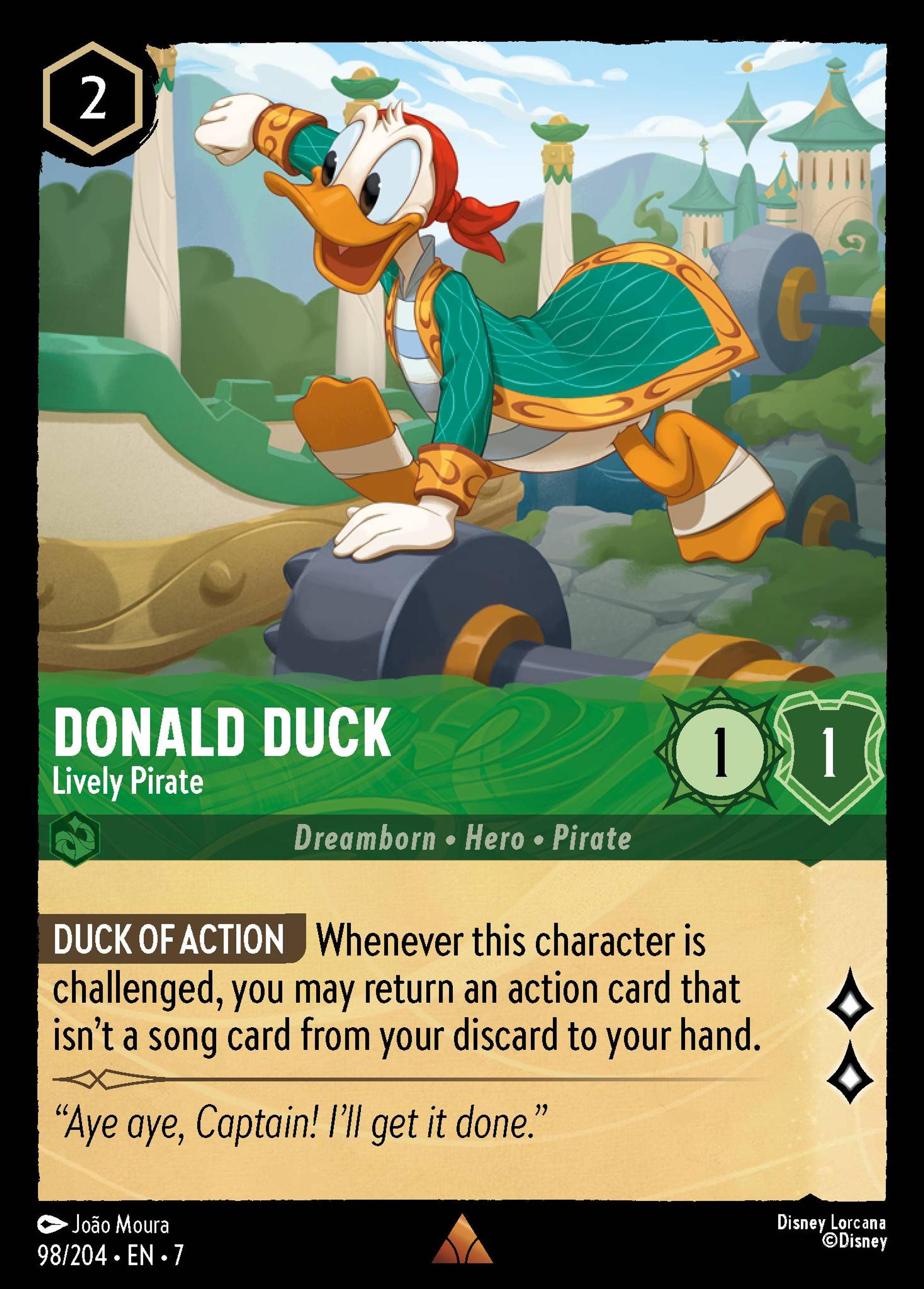 Donald Duck - Lively Pirate — Archazia's Island — Lorcana