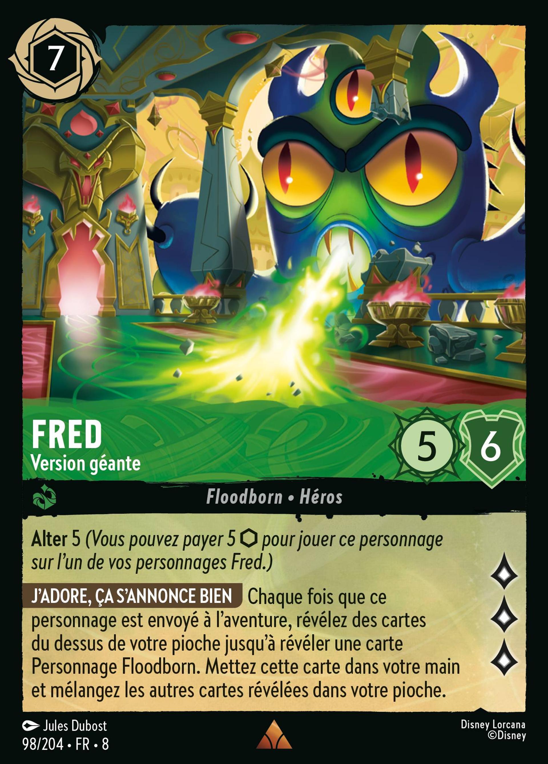 Fred - Version géante — The Reign of Jafar — Lorcana