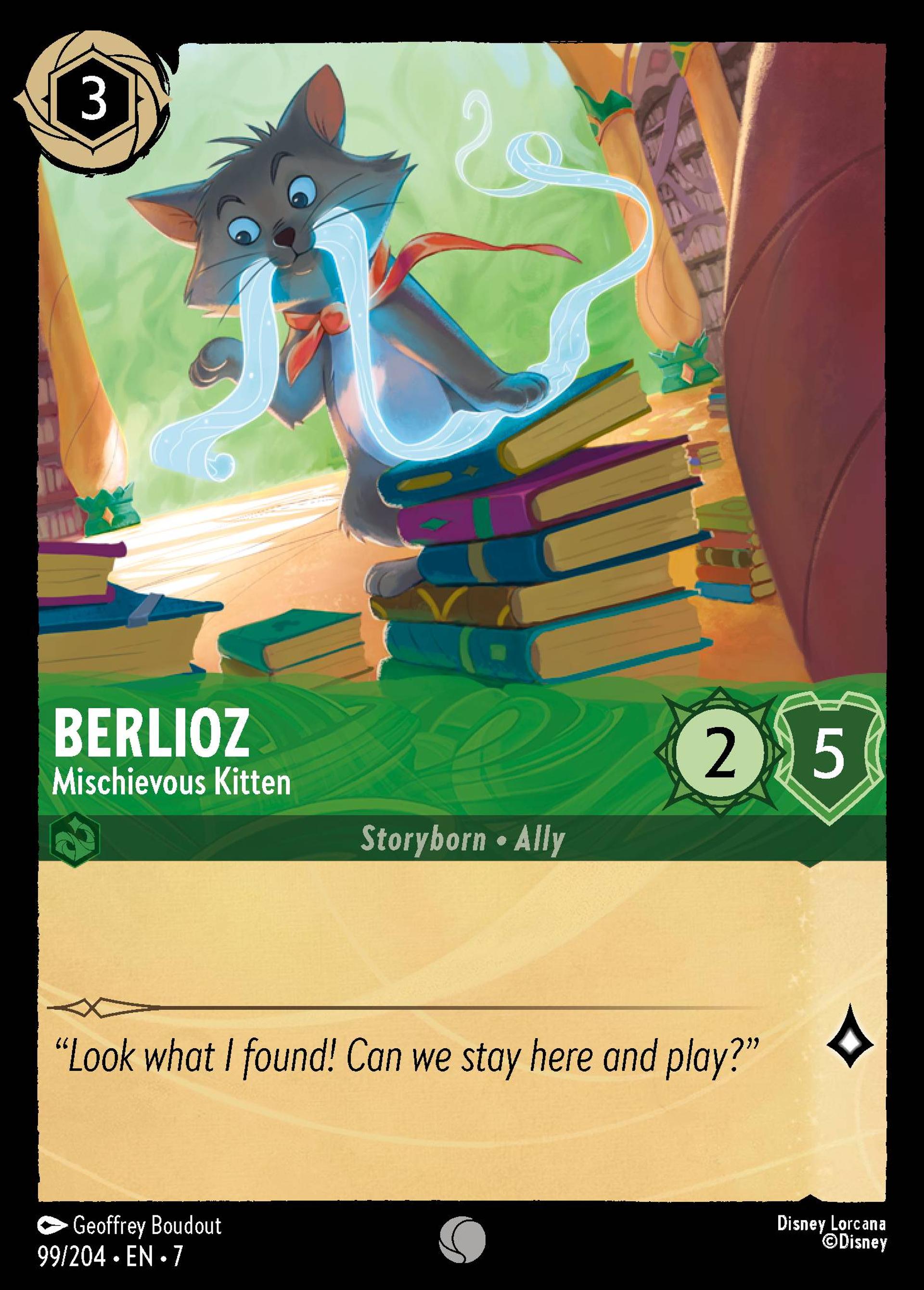 Berlioz - Mischievous Kitten — Archazia's Island — Lorcana