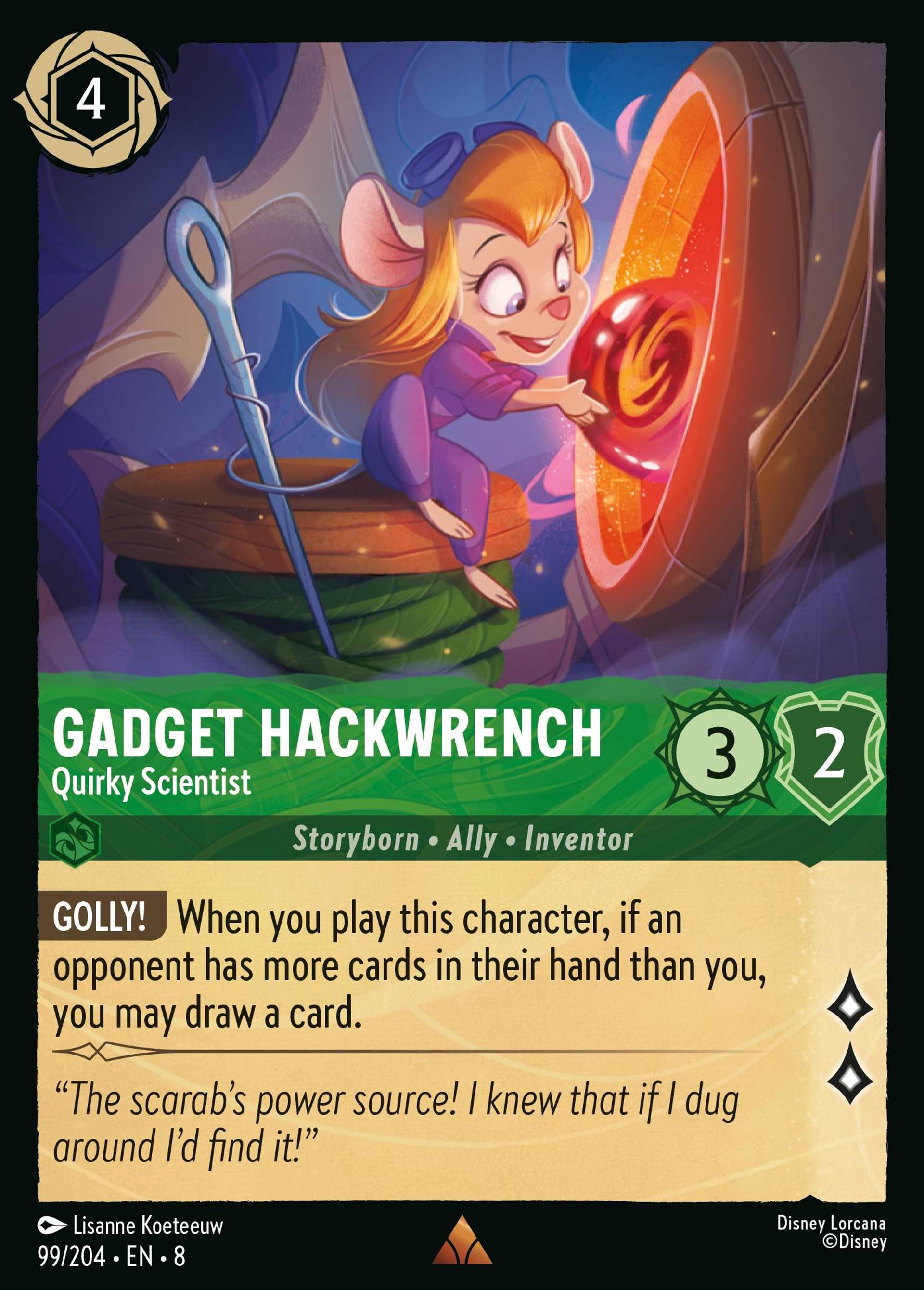 Gadget Hackwrench - Quirky Scientist — The Reign of Jafar — Lorcana