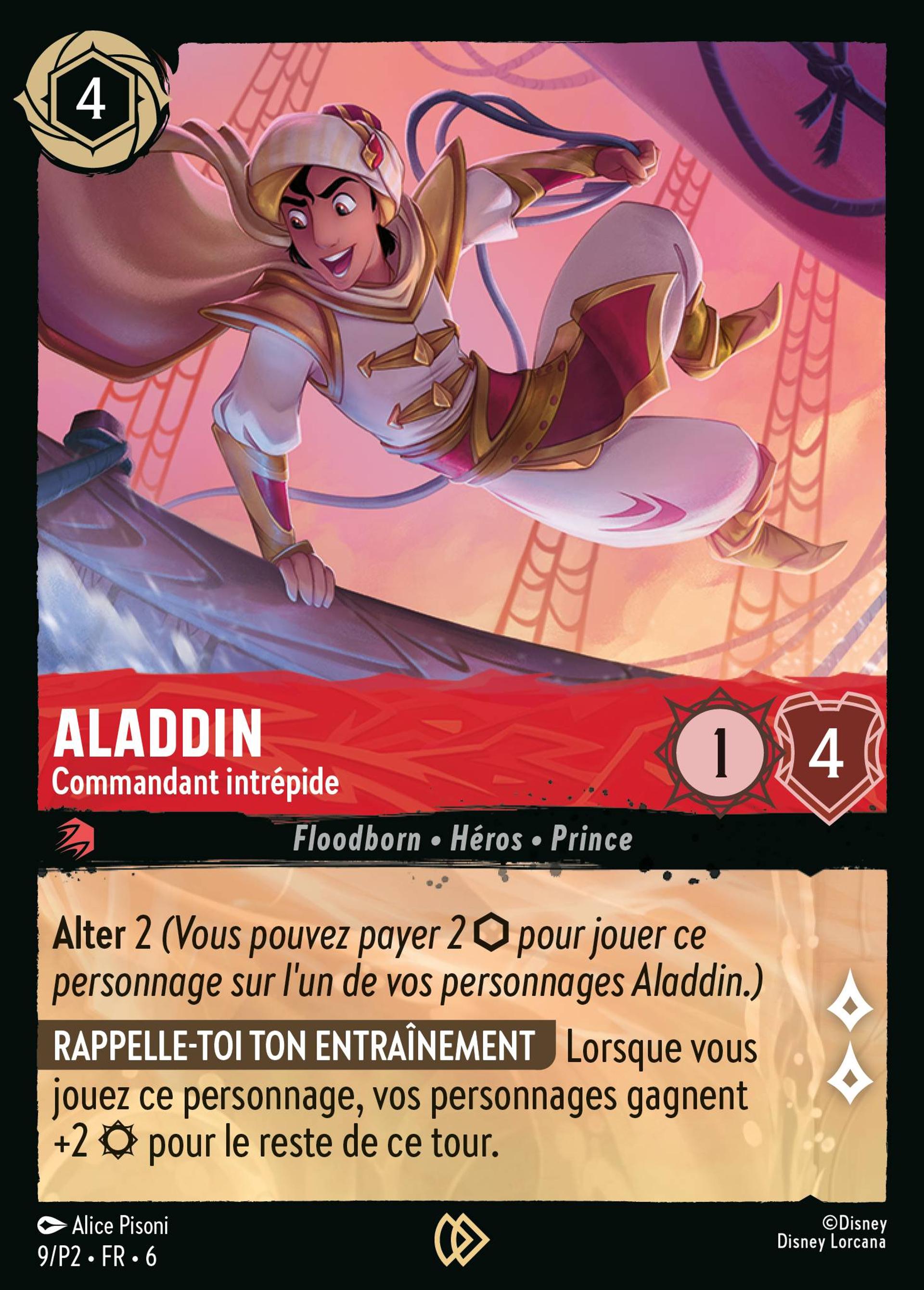 Aladdin - Commandant intrépide — Promos - Year 2 — Lorcana