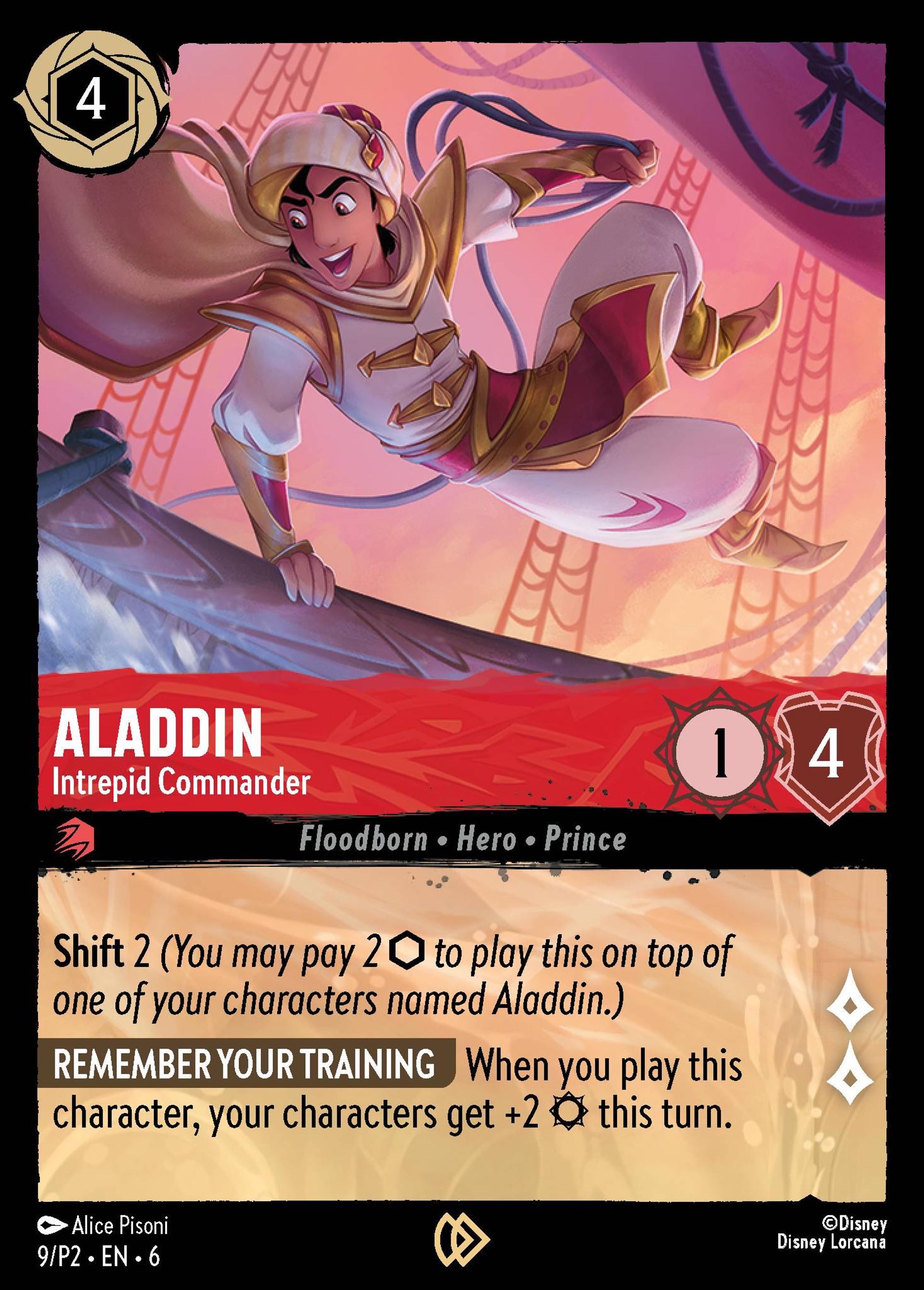 Aladdin - Commandant intrépide — Promos - Year 2 — Lorcana