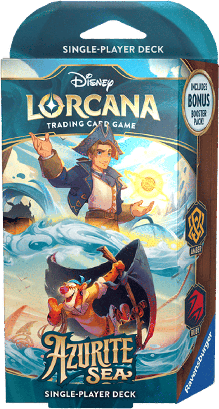 Azurite Sea - Starter Deck (Amber & Ruby) from Azurite Sea - Lorcana