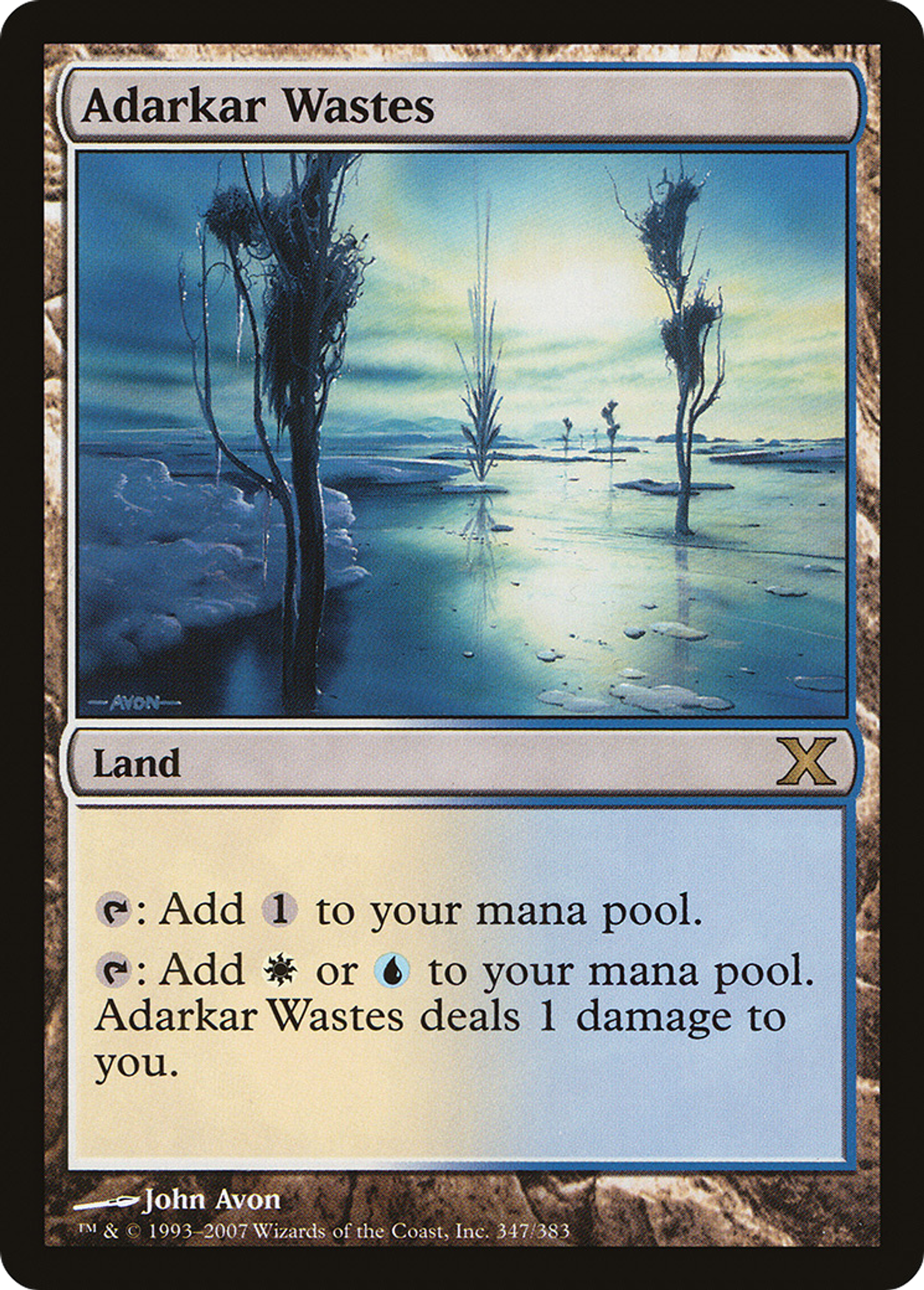 Adarkar Wastes — Tenth Edition — Magic: The Gathering