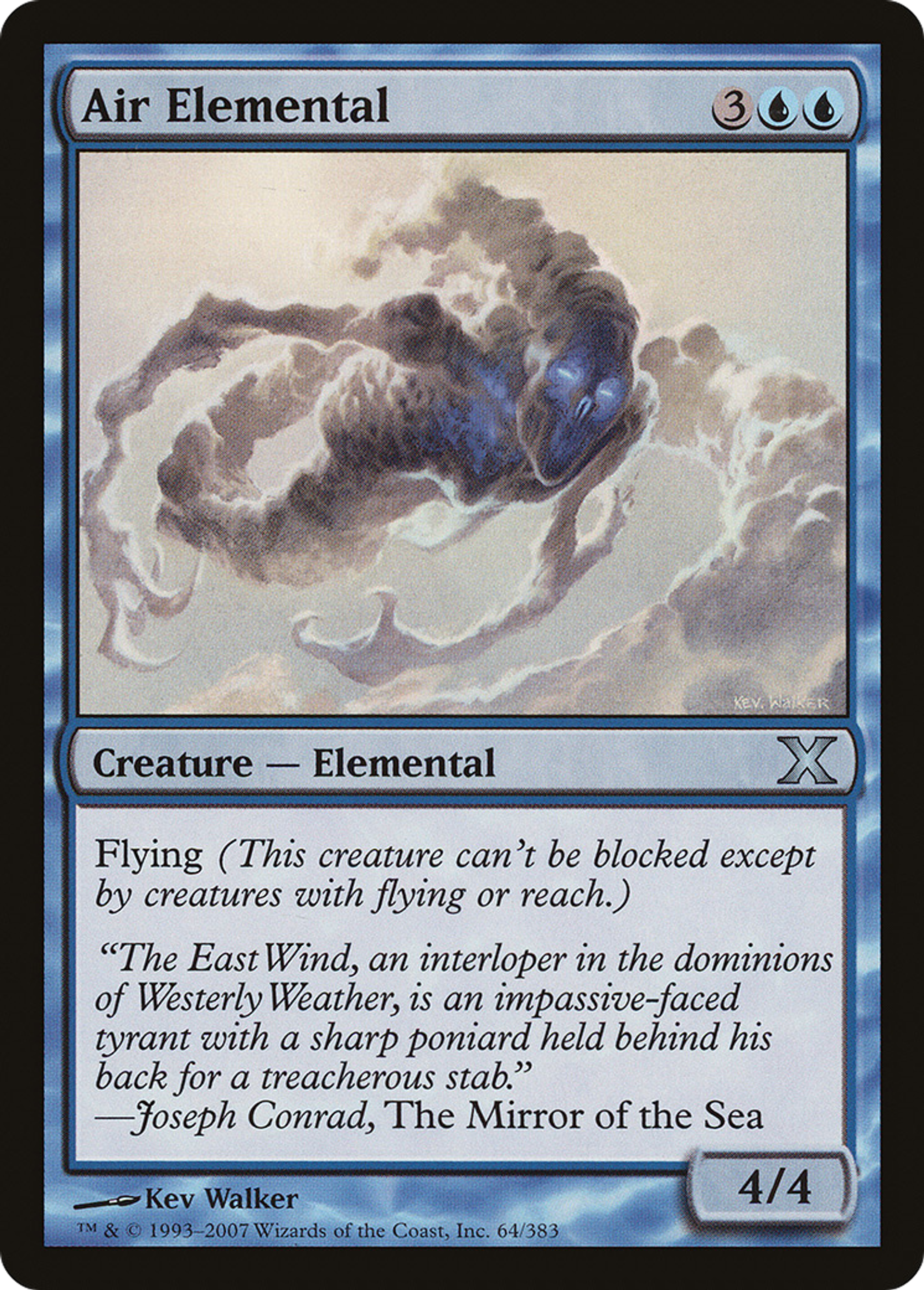 Air Elemental — Tenth Edition — Magic: The Gathering