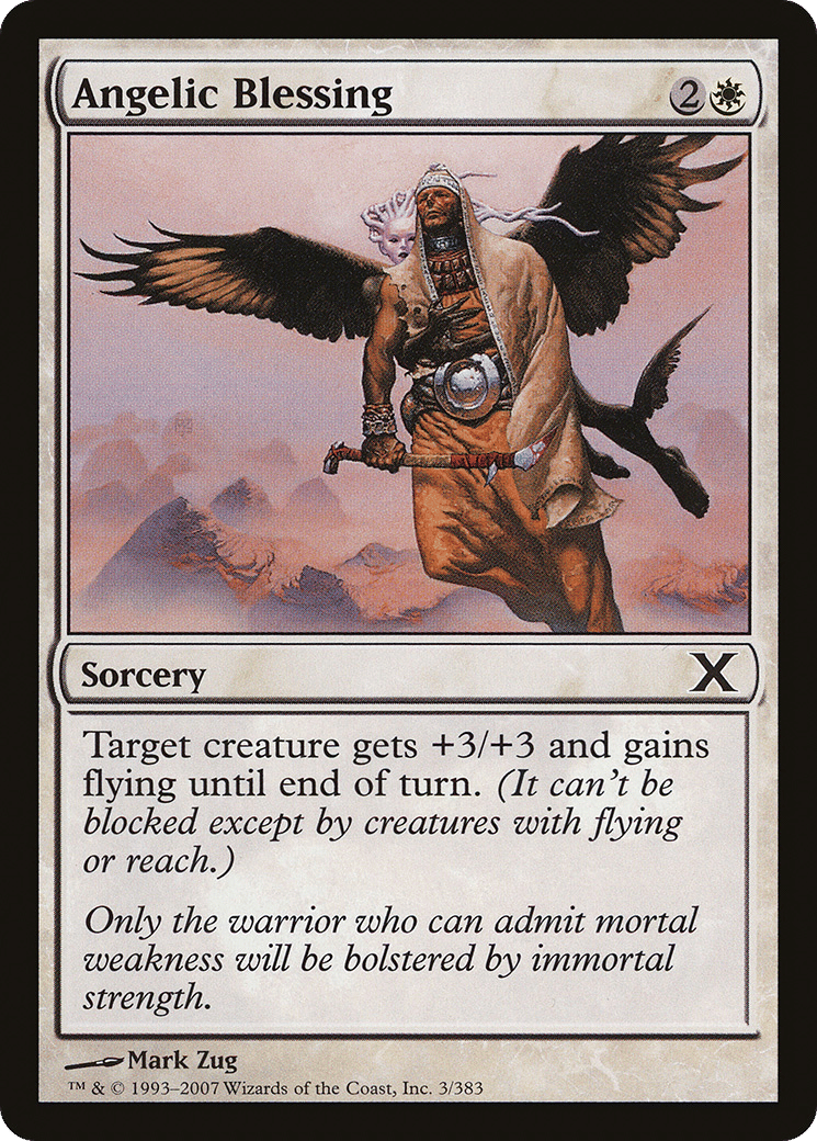 Angelic Blessing — Tenth Edition — Magic: The Gathering
