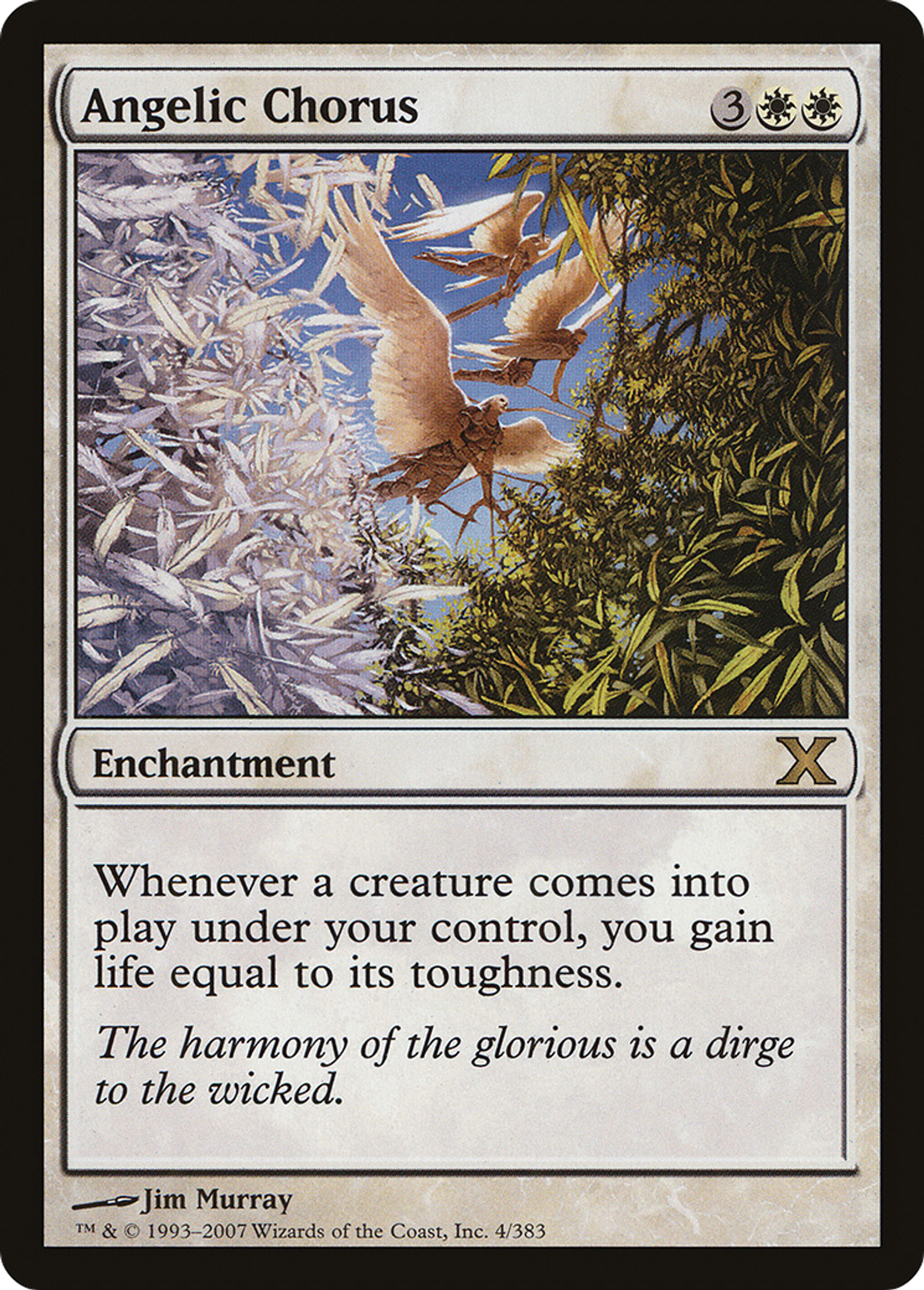 Angelic Chorus — Tenth Edition — Magic: The Gathering