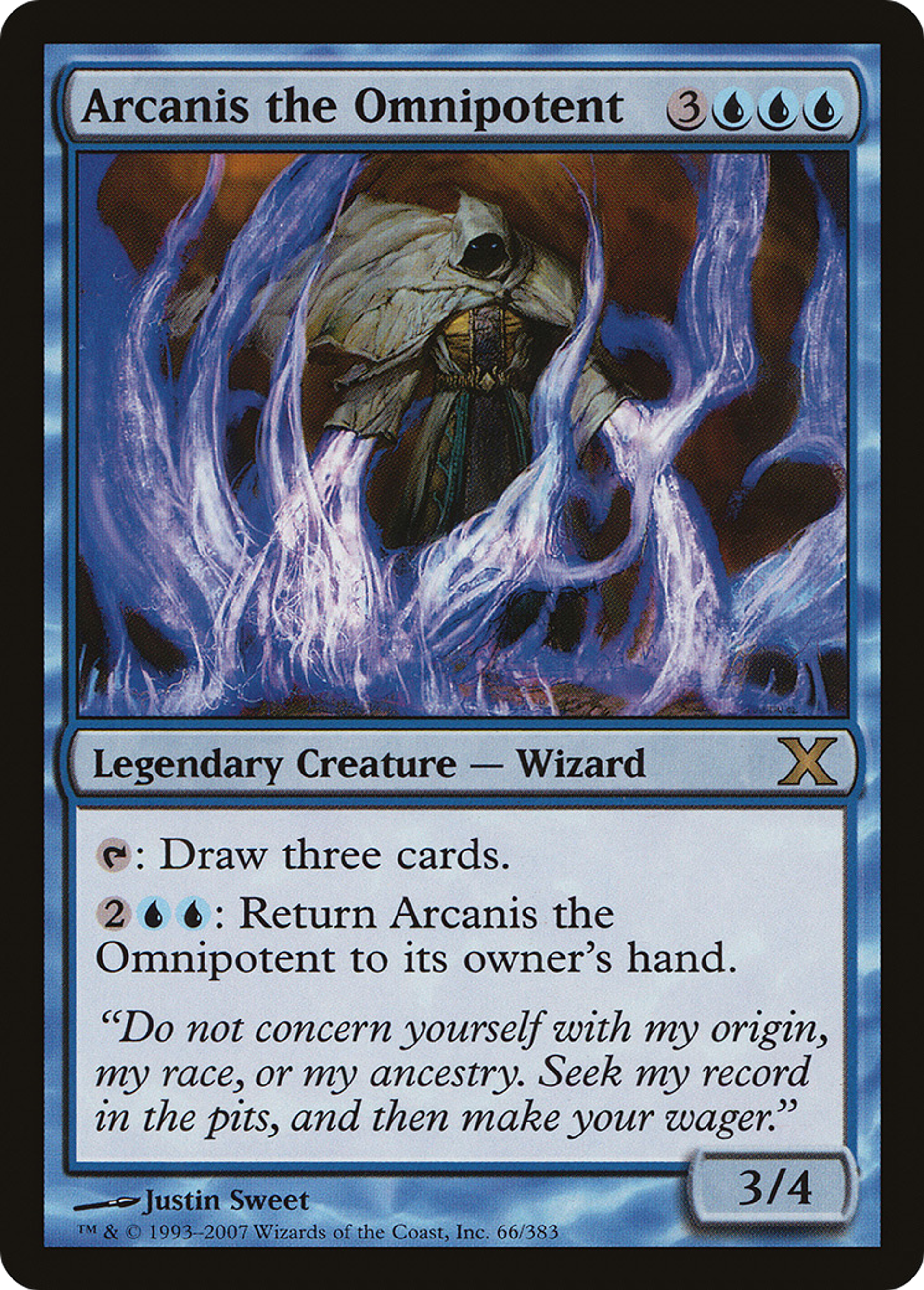 Arcanis the Omnipotent — Tenth Edition — Magic: The Gathering