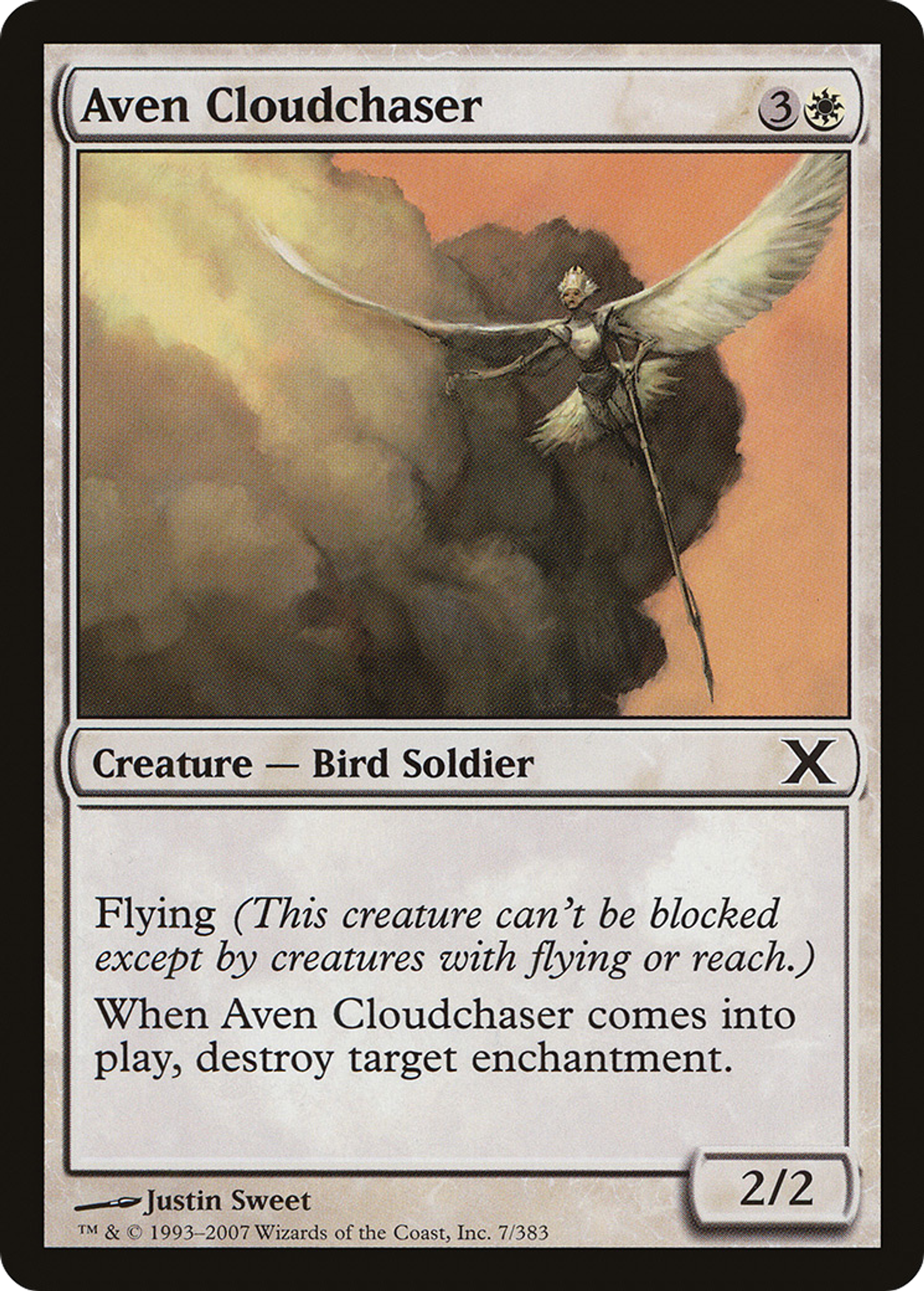 Aven Cloudchaser — Tenth Edition — Magic: The Gathering
