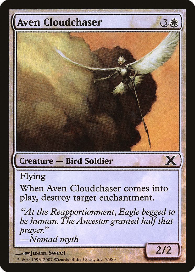 Aven Cloudchaser — Tenth Edition — Magic: The Gathering