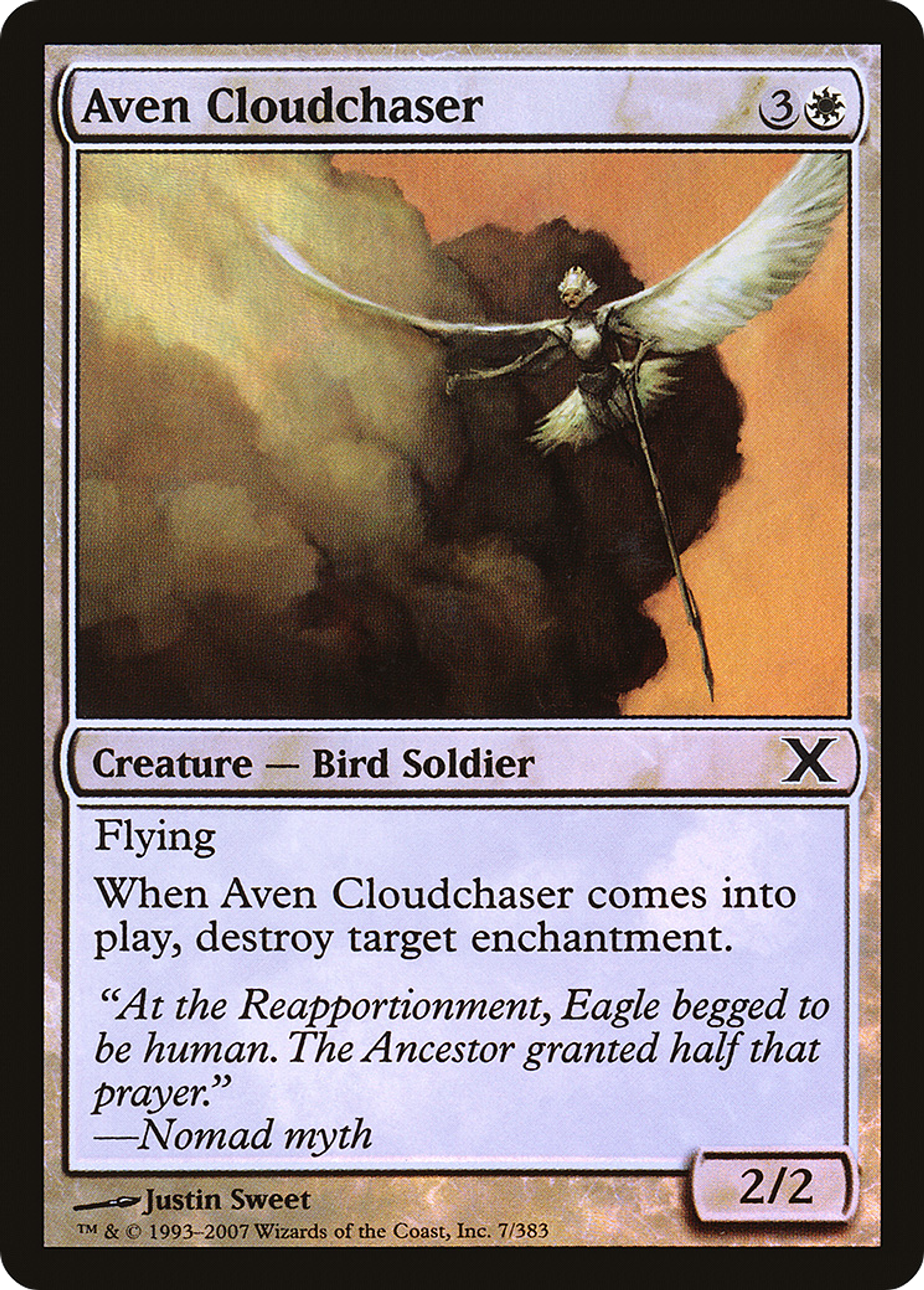 Aven Cloudchaser — Tenth Edition — Magic: The Gathering