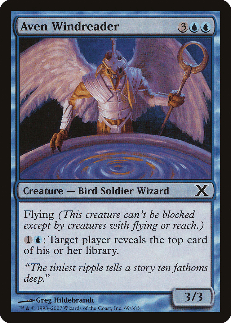 Aven Windreader — Tenth Edition — Magic: The Gathering