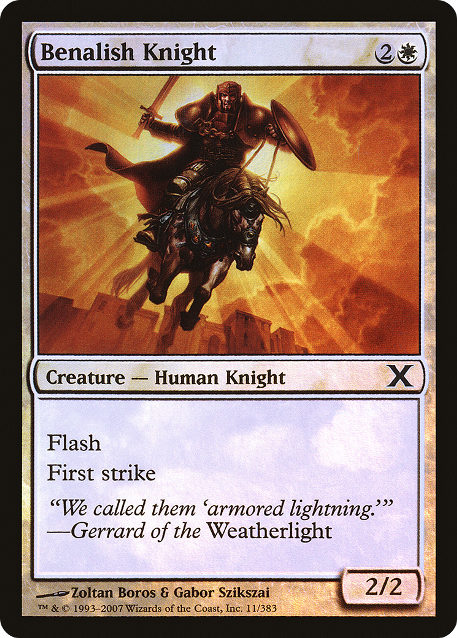 Benalish Knight — Tenth Edition — Magic: The Gathering