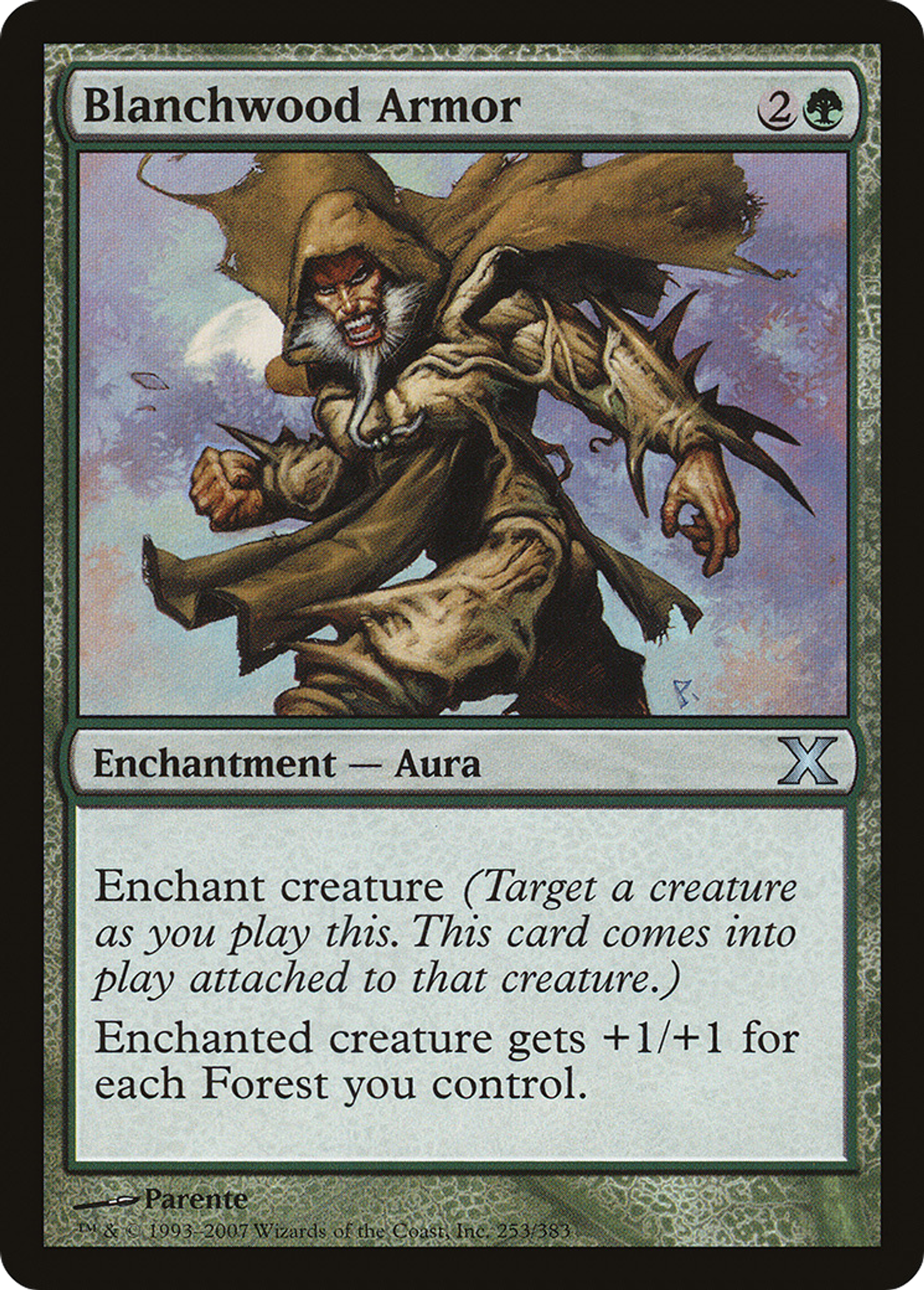 Blanchwood Armor — Tenth Edition — Magic: The Gathering