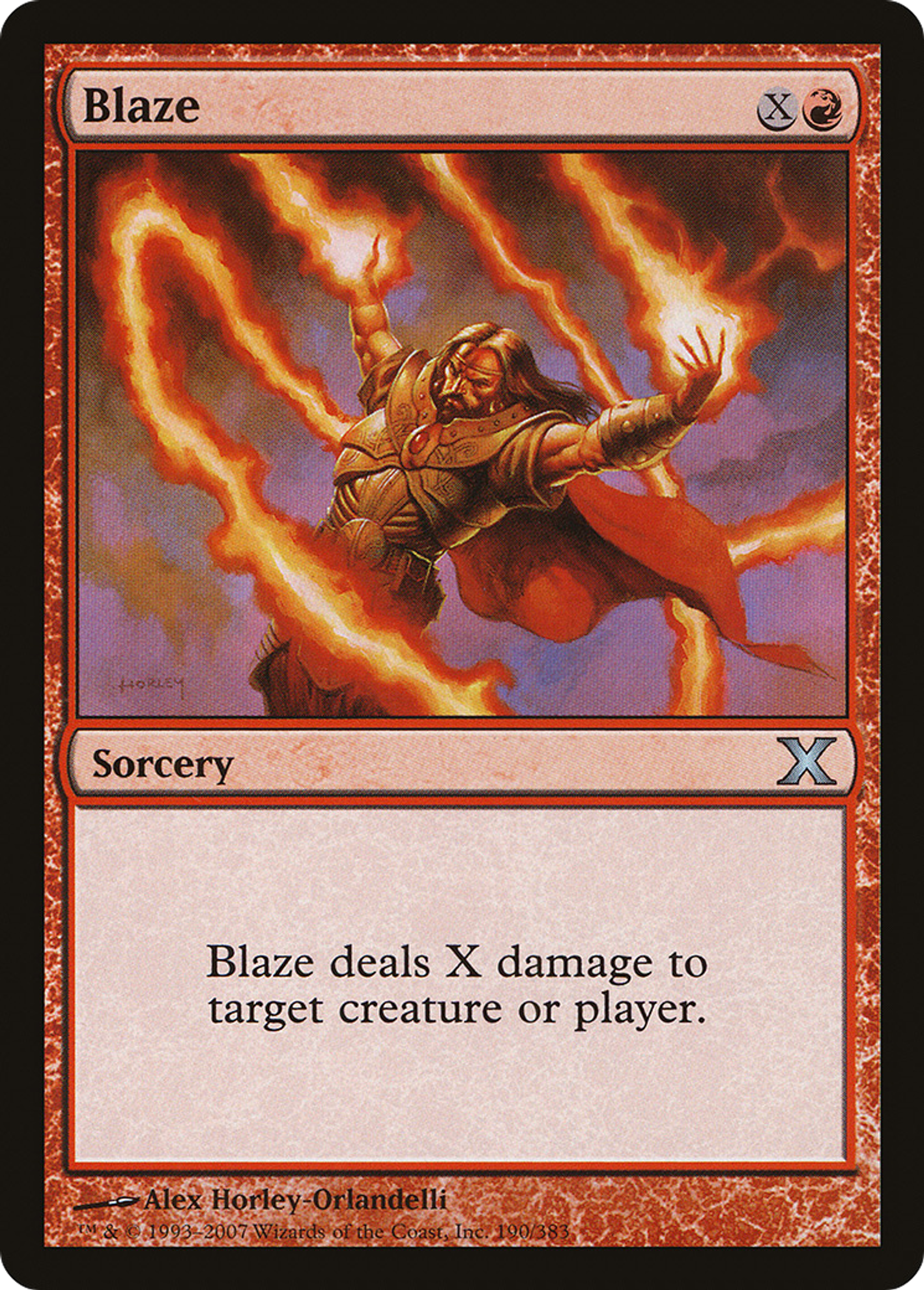 Blaze — Tenth Edition — Magic: The Gathering