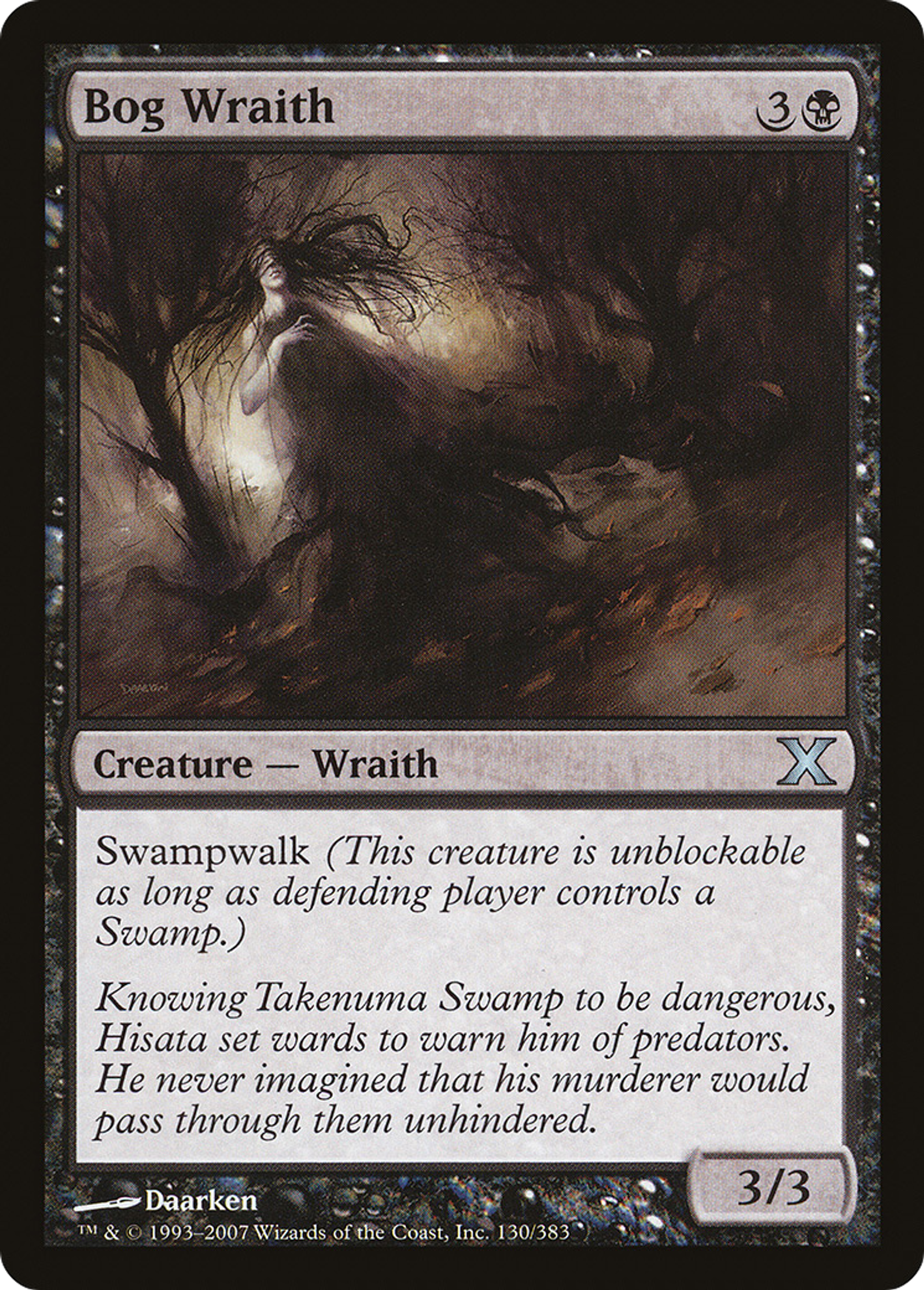 Bog Wraith — Tenth Edition — Magic: The Gathering