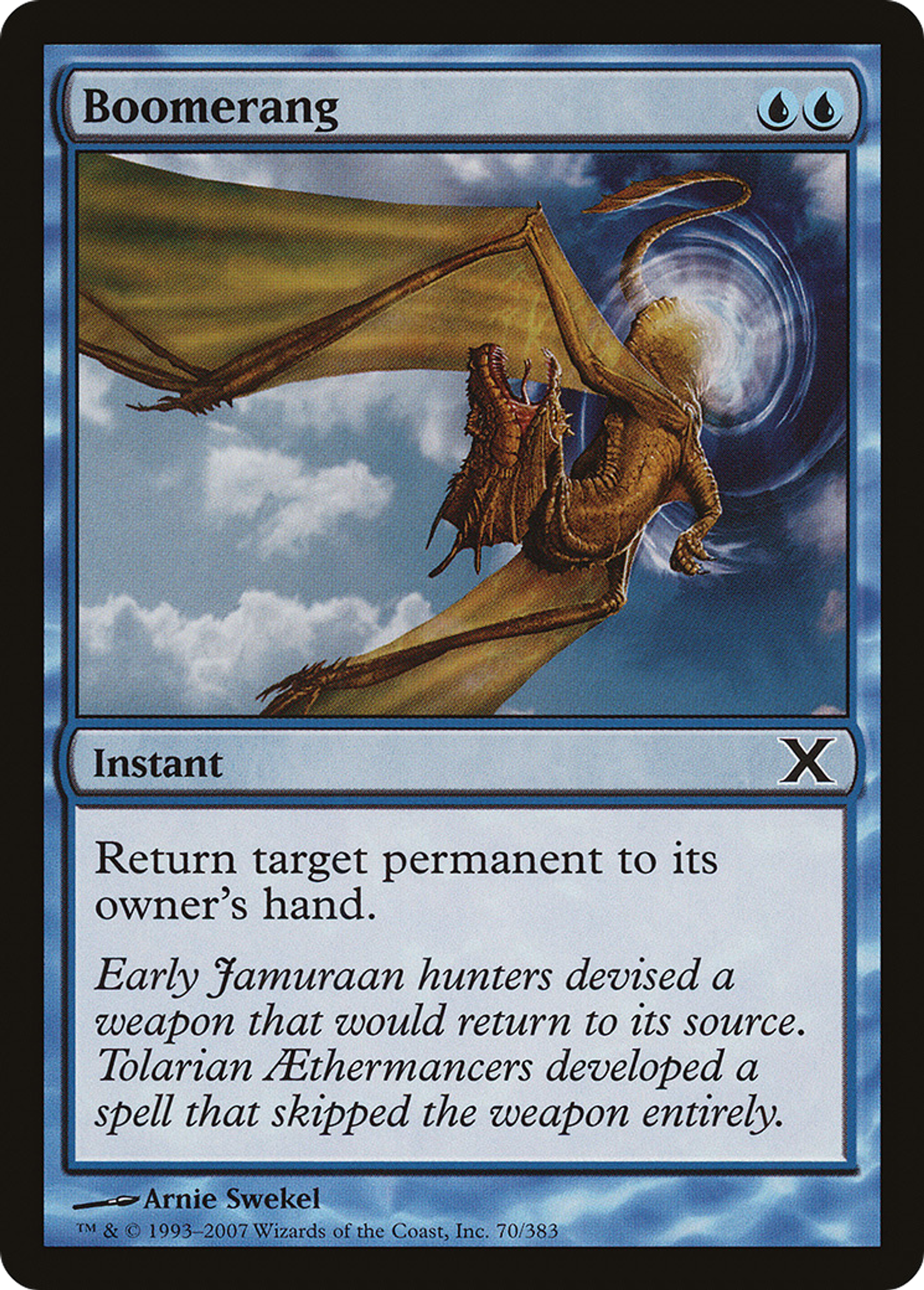 Boomerang — Tenth Edition — Magic: The Gathering