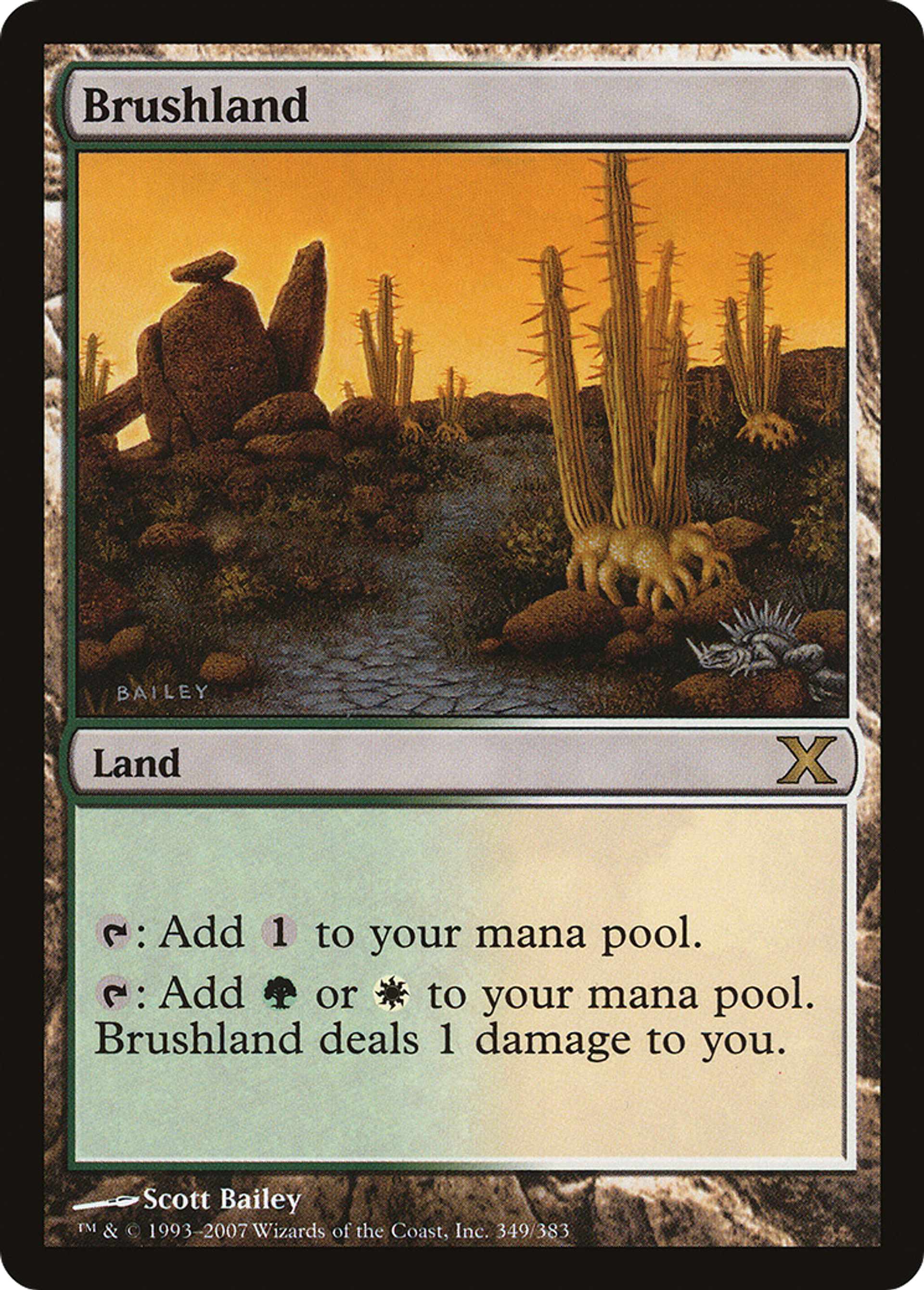 Brushland — Tenth Edition — Magic: The Gathering
