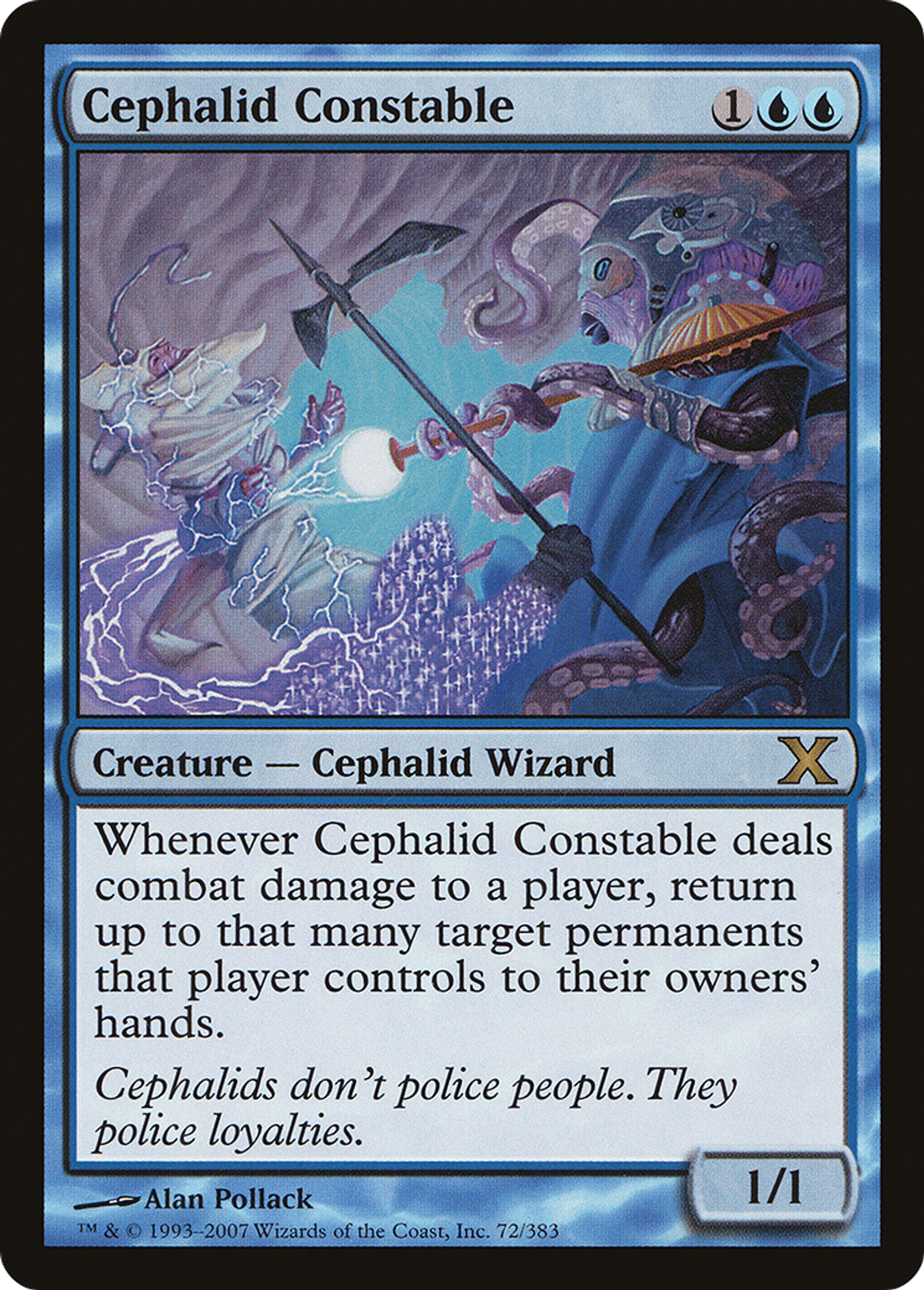 Cephalid Constable — Tenth Edition — Magic: The Gathering
