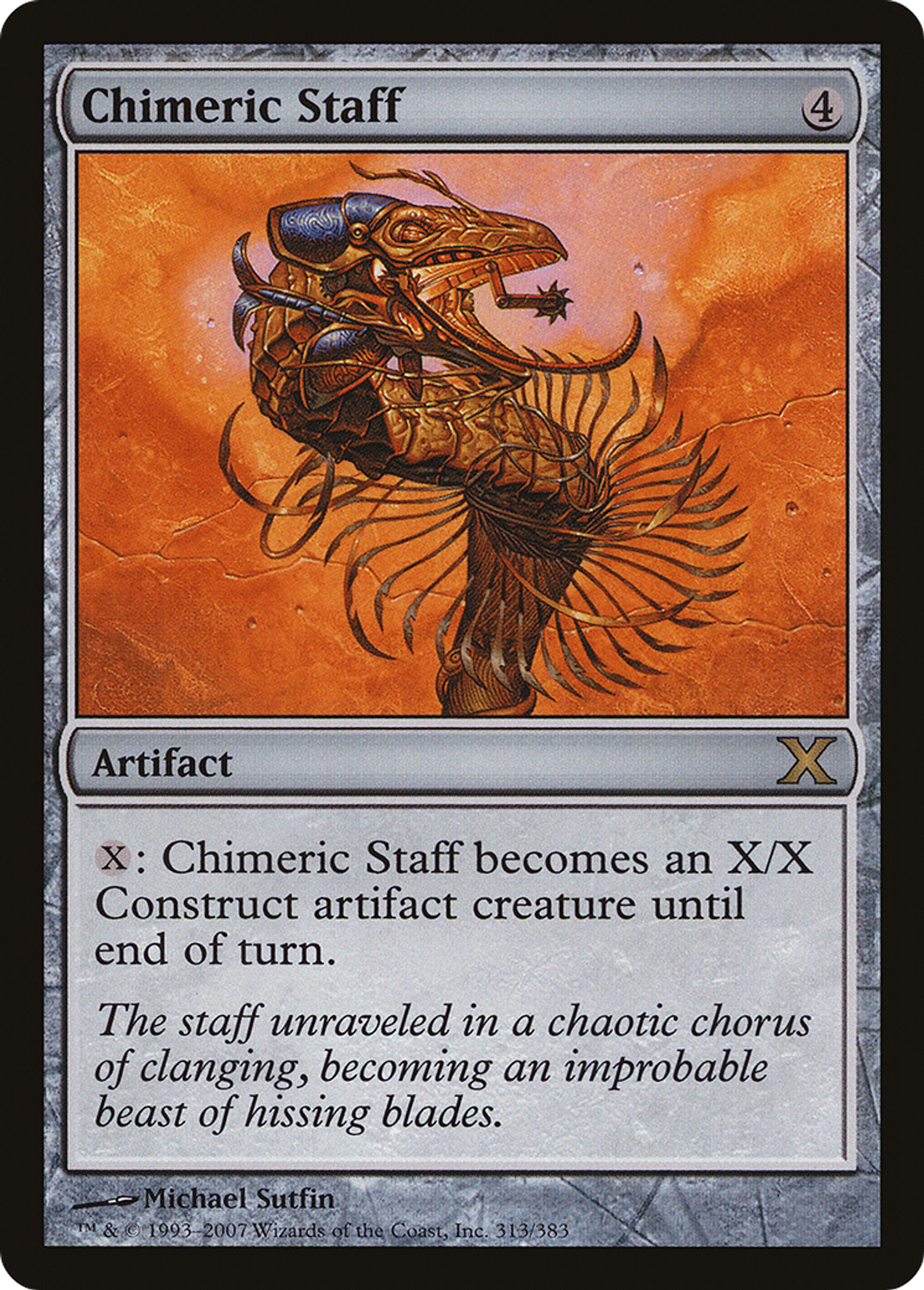 Chimeric Staff — Tenth Edition — Magic: The Gathering
