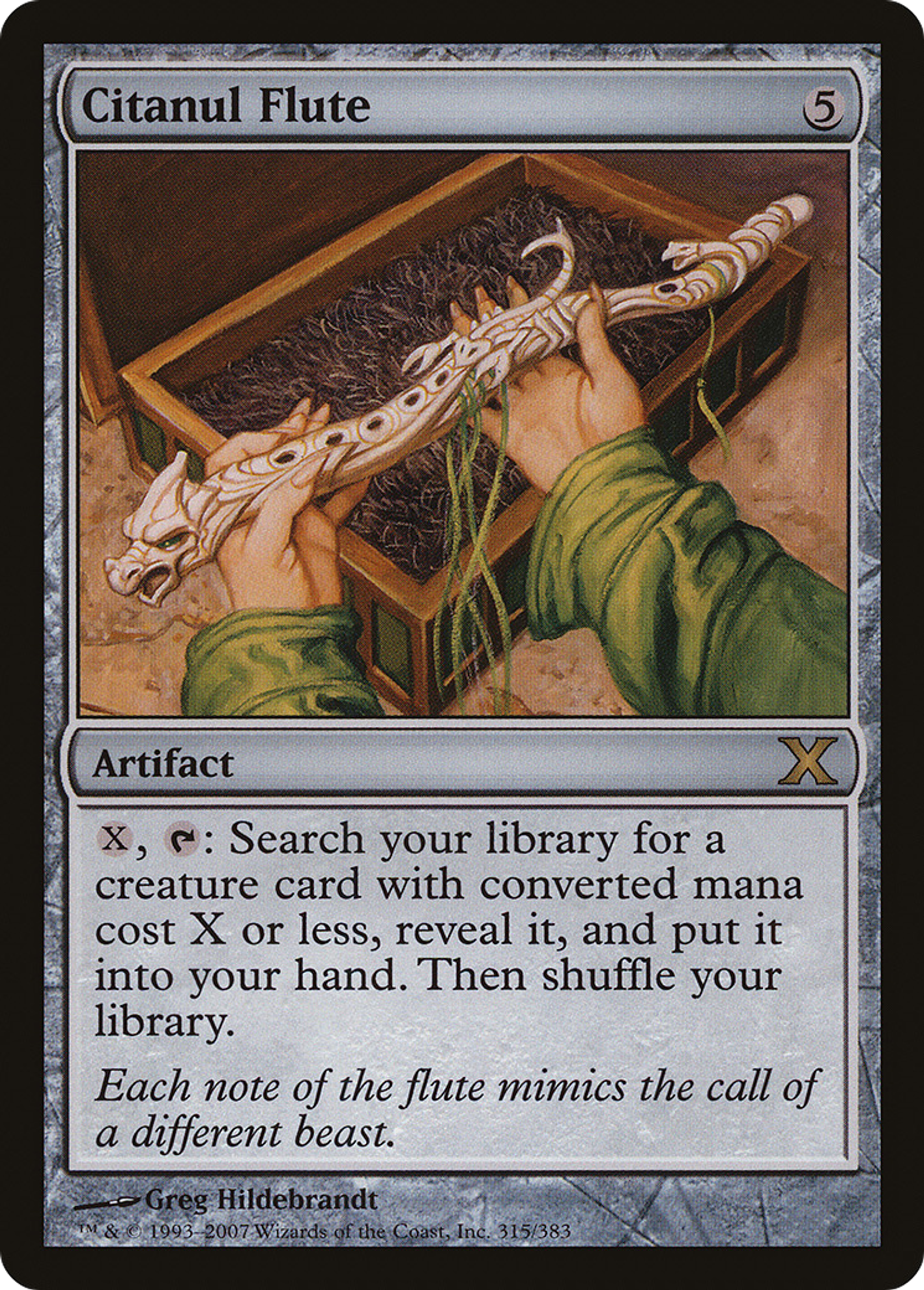 Citanul Flute — Tenth Edition — Magic: The Gathering