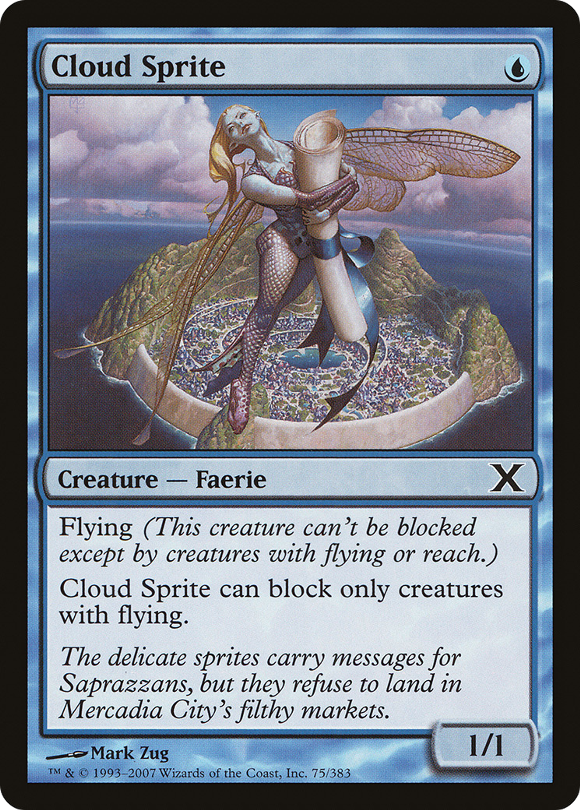 Cloud Sprite — Tenth Edition — Magic: The Gathering